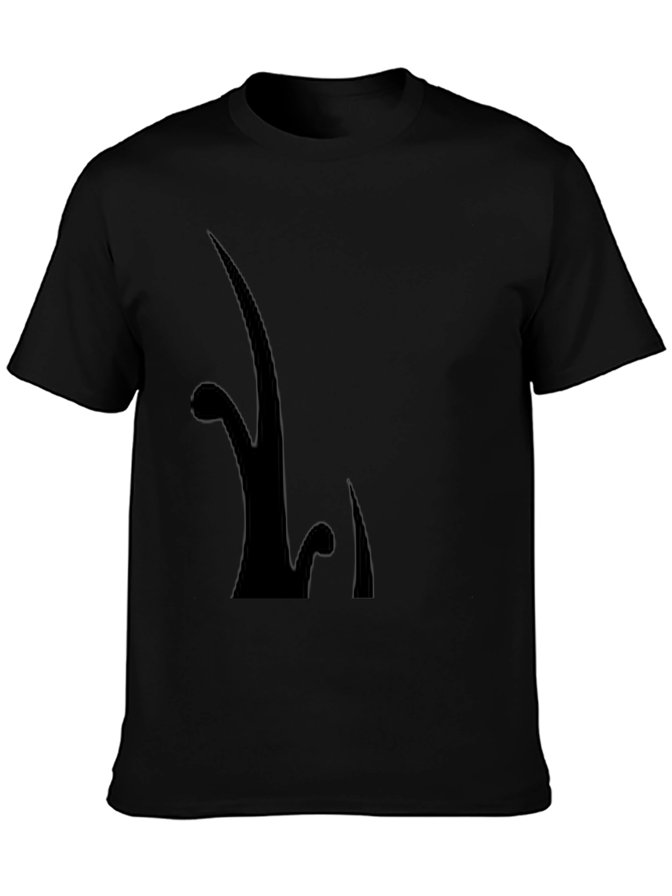 Stylish Black Graphic Tee - Modern Design