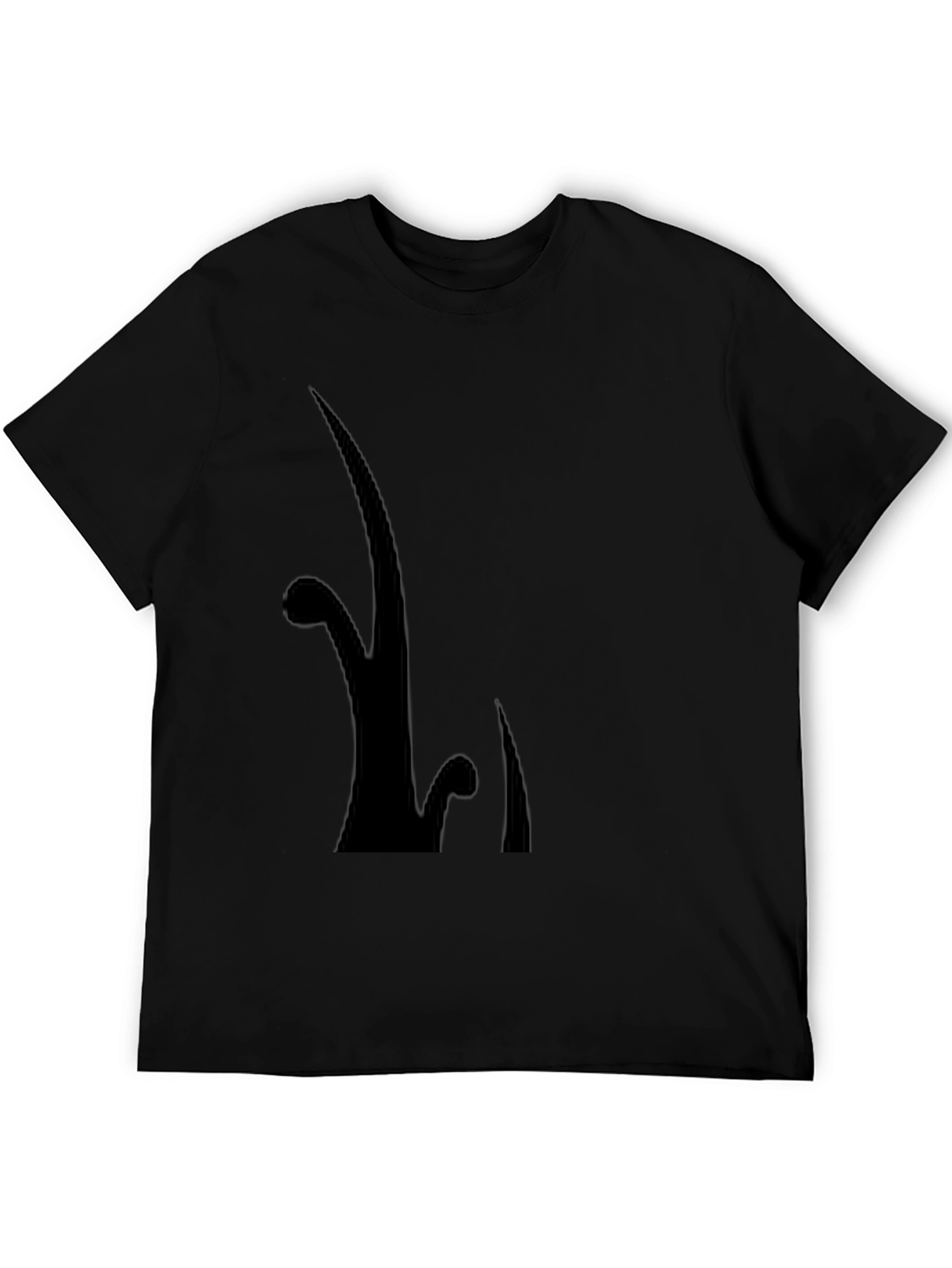 Stylish Black Graphic Tee - Modern Design