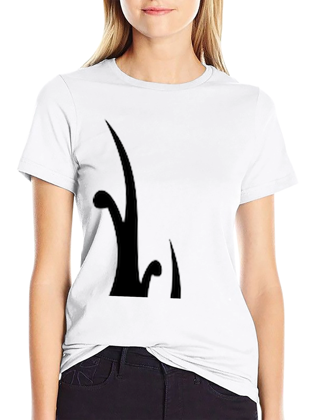 Stylish Black Graphic Tee - Modern Design