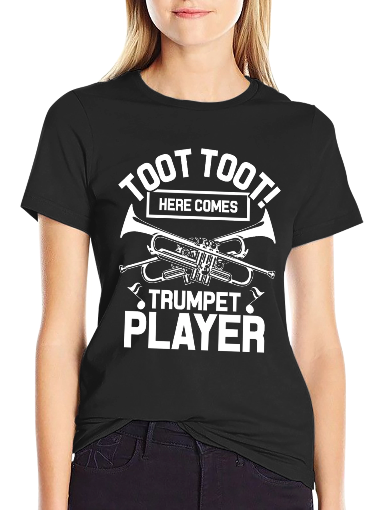 Toot Toot Trumpet Player Graphic Tee