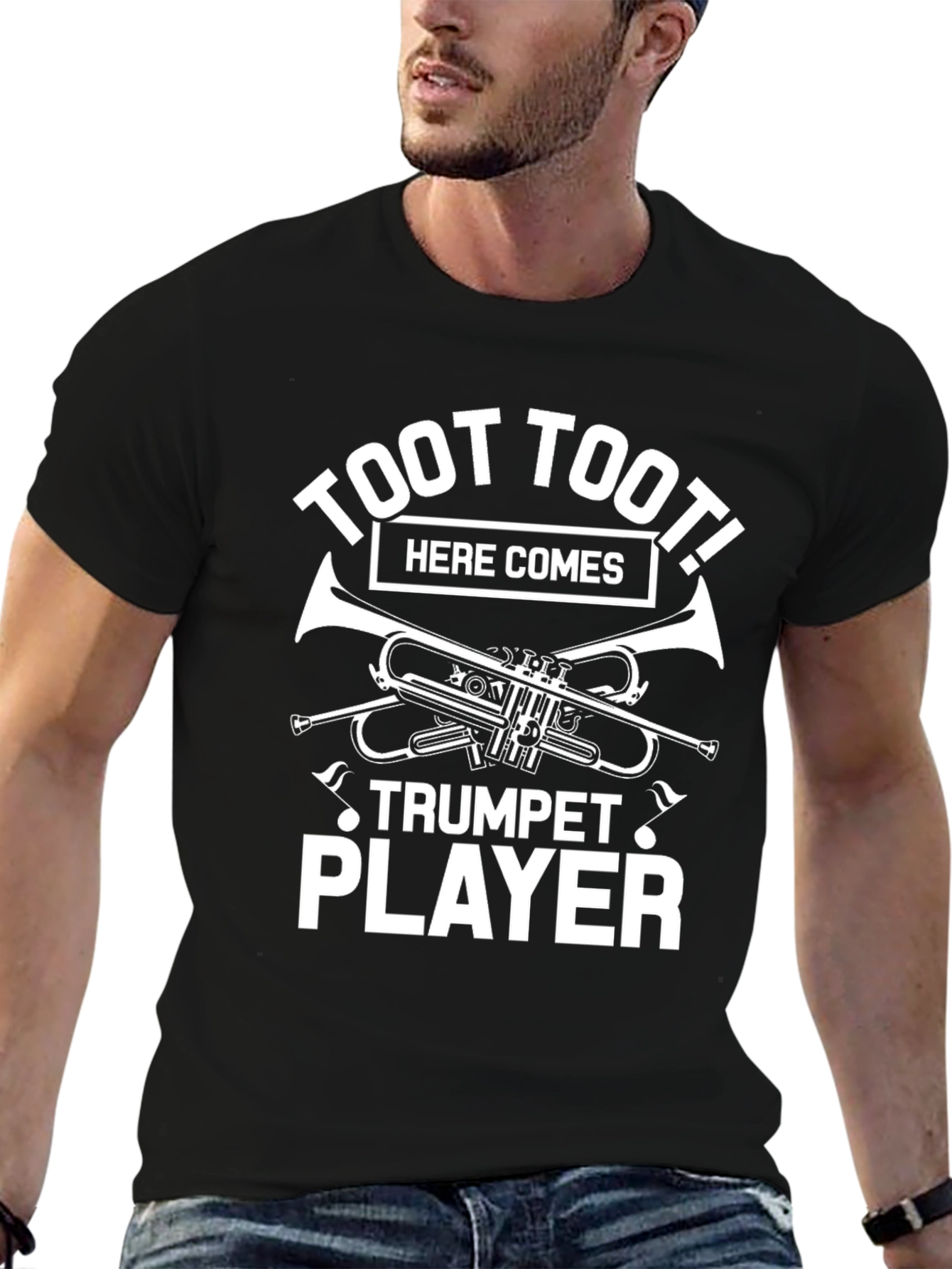 Toot Toot Trumpet Player Graphic Tee