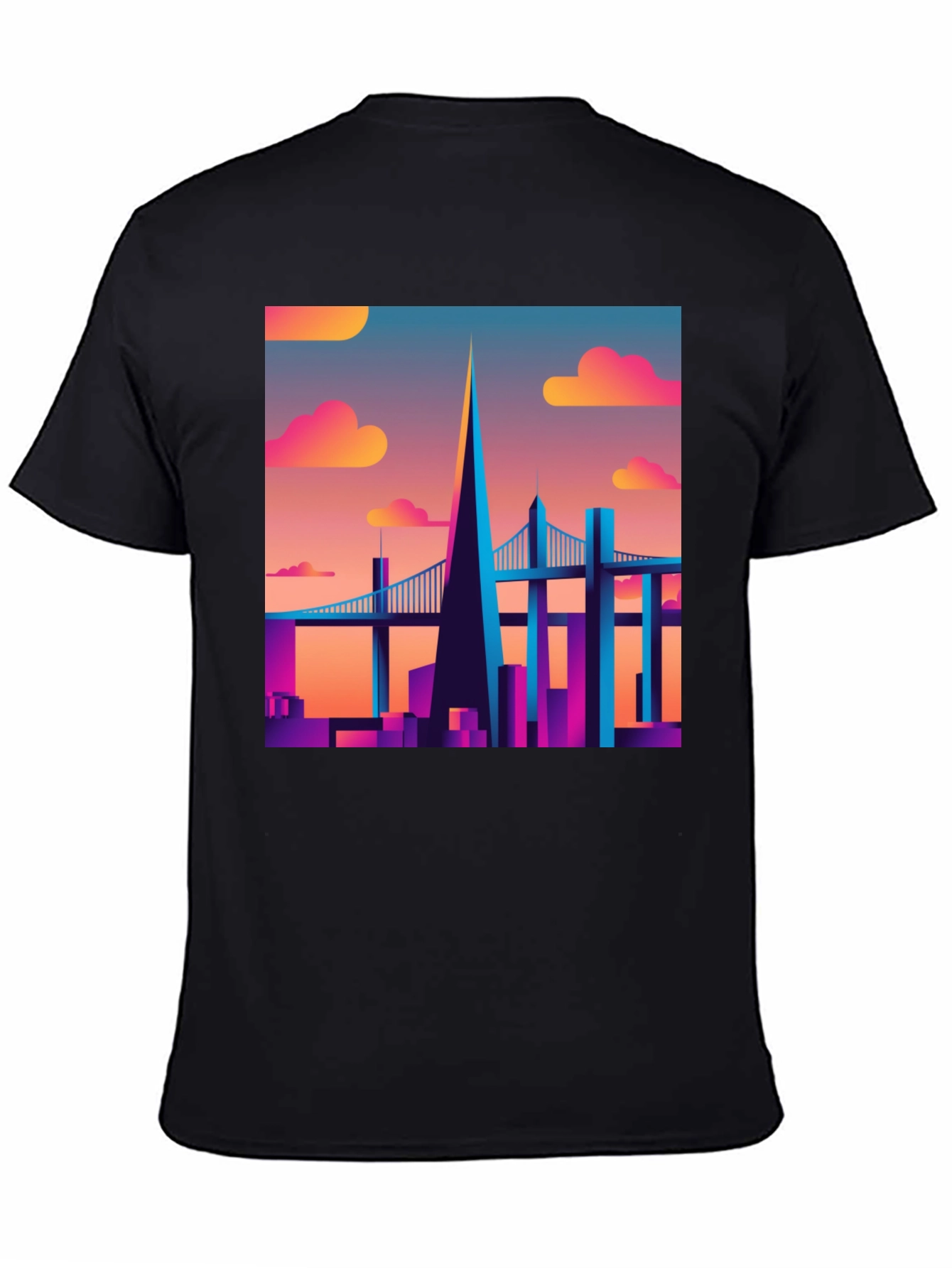 Retro Cityscape T-Shirt - Vibrant Graphic Tee