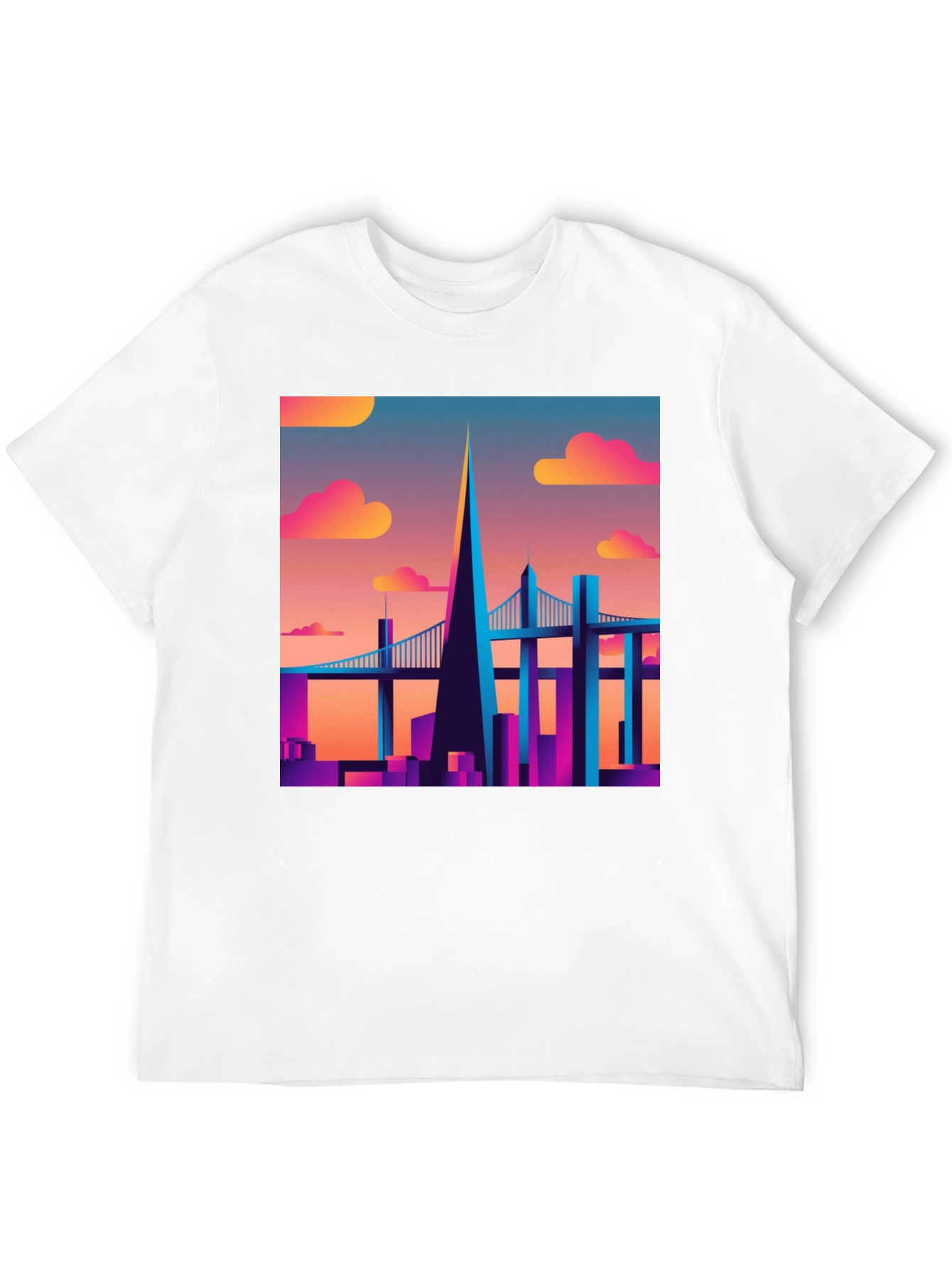 Retro Cityscape T-Shirt - Vibrant Graphic Tee