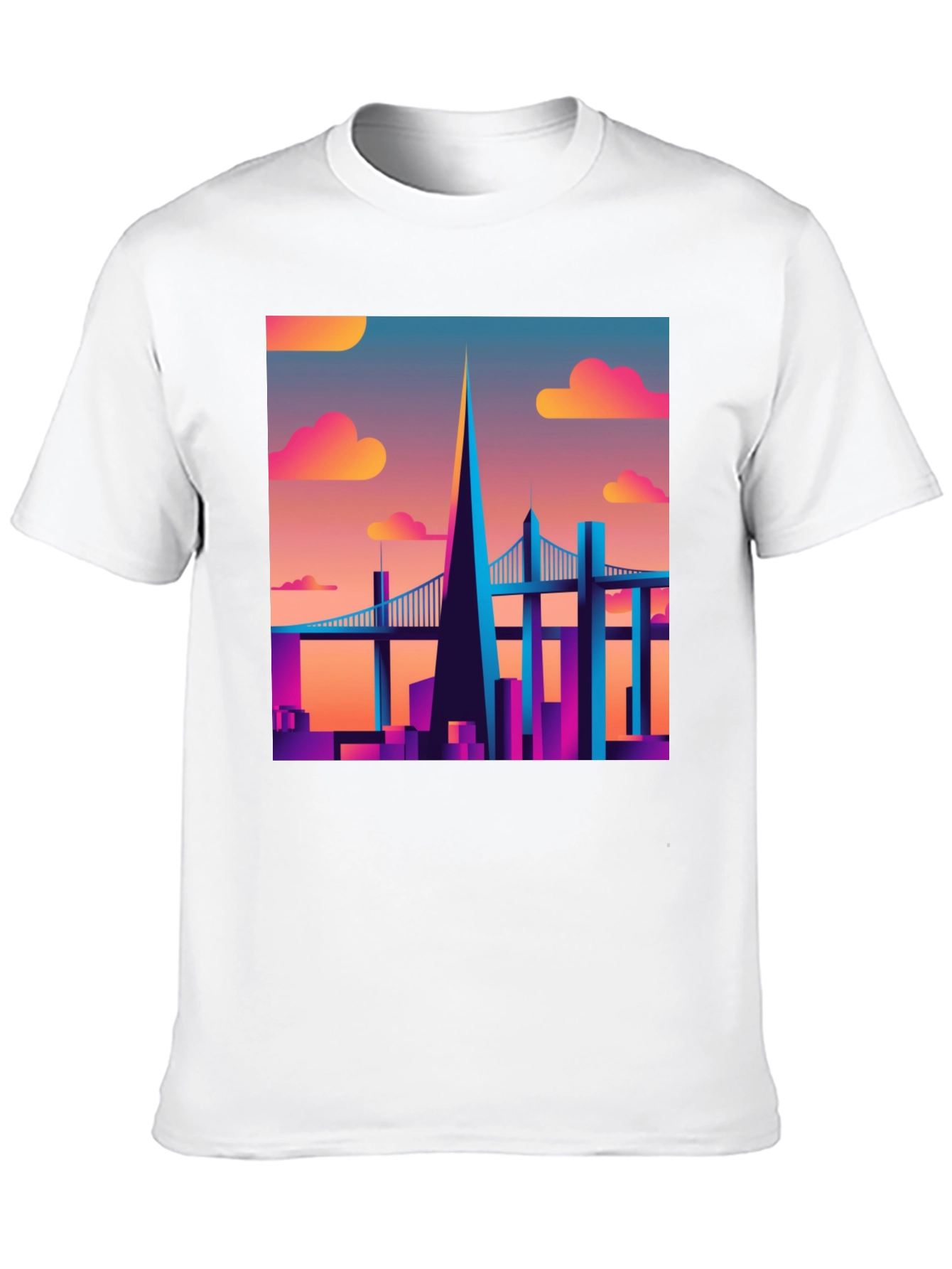 Retro Cityscape T-Shirt - Vibrant Graphic Tee