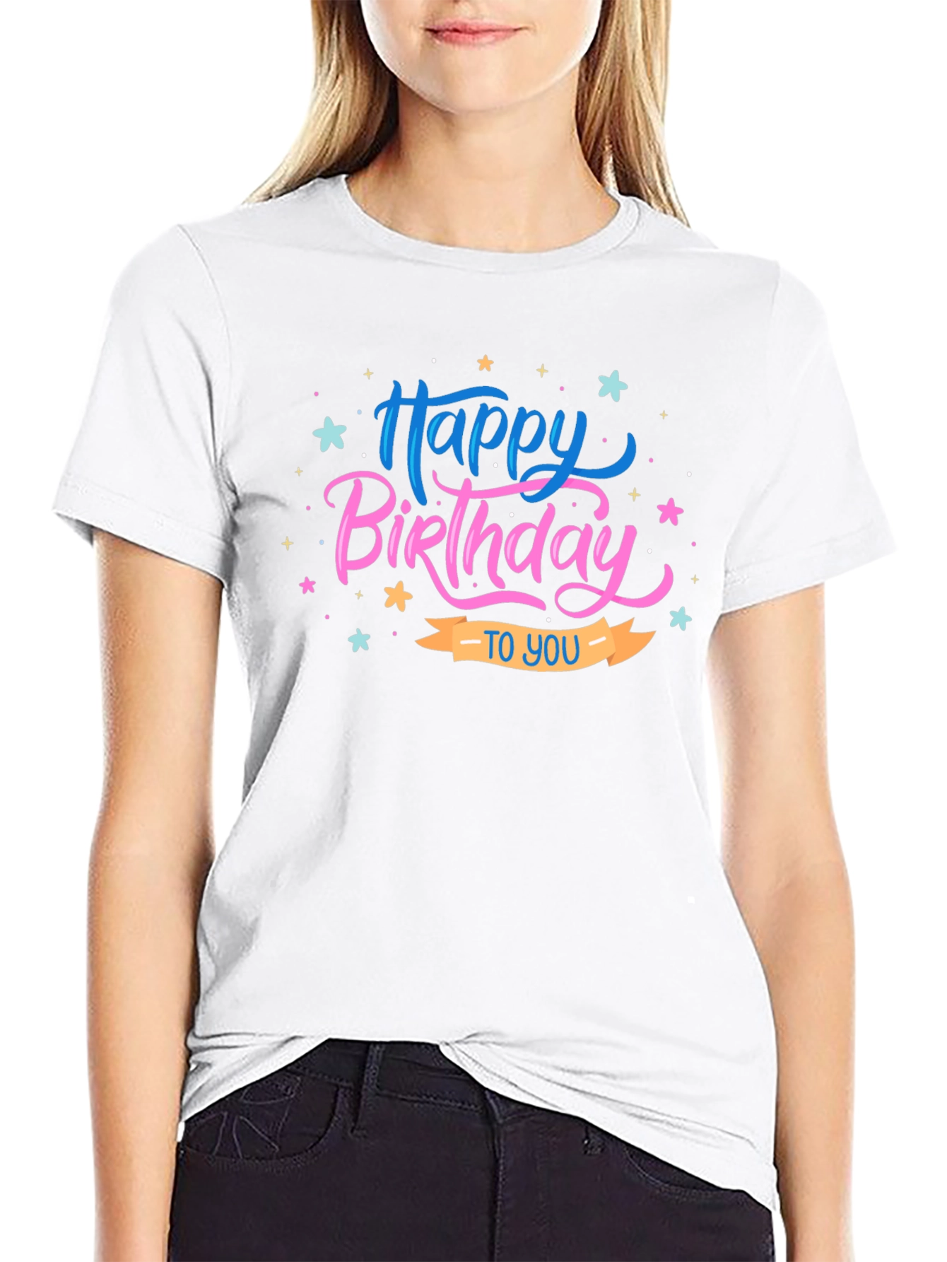Happy Birthday Graphic T-Shirt - Black