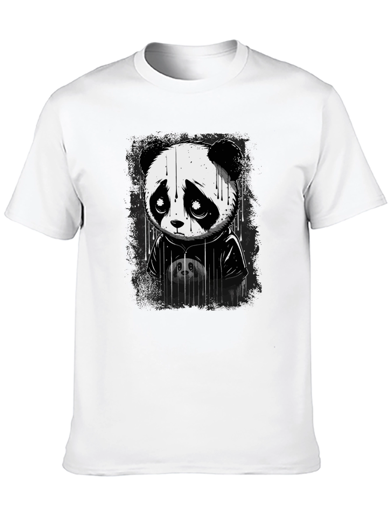 Sad Panda Graphic T-Shirt - Unisex Cotton Tee