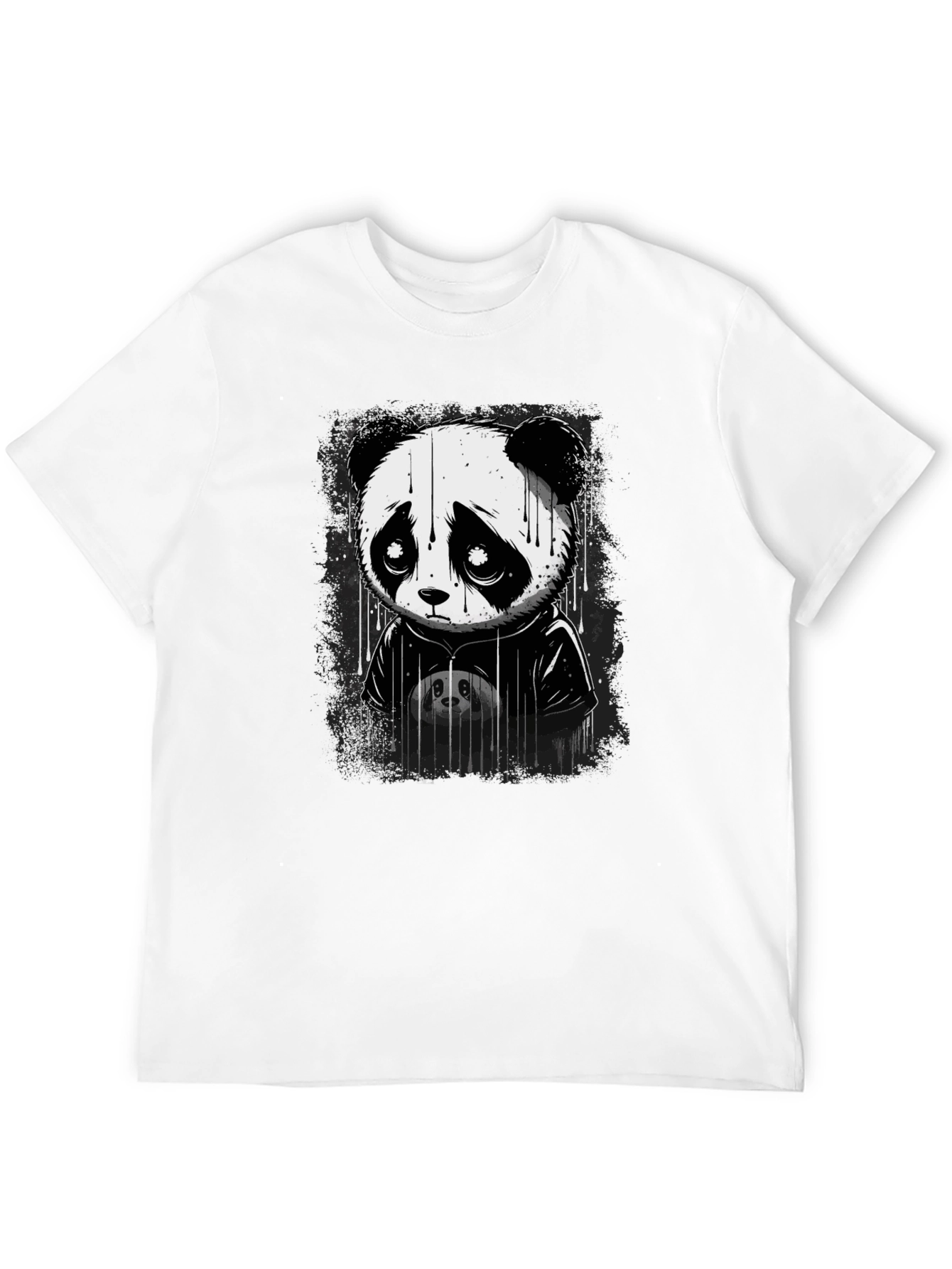 Sad Panda Graphic T-Shirt - Unisex Cotton Tee