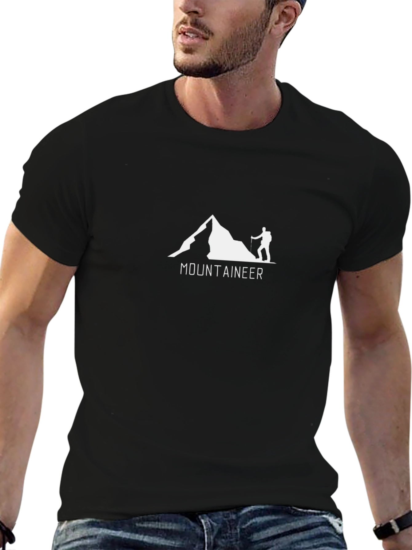 Mountaineer Graphic T-Shirt - Black