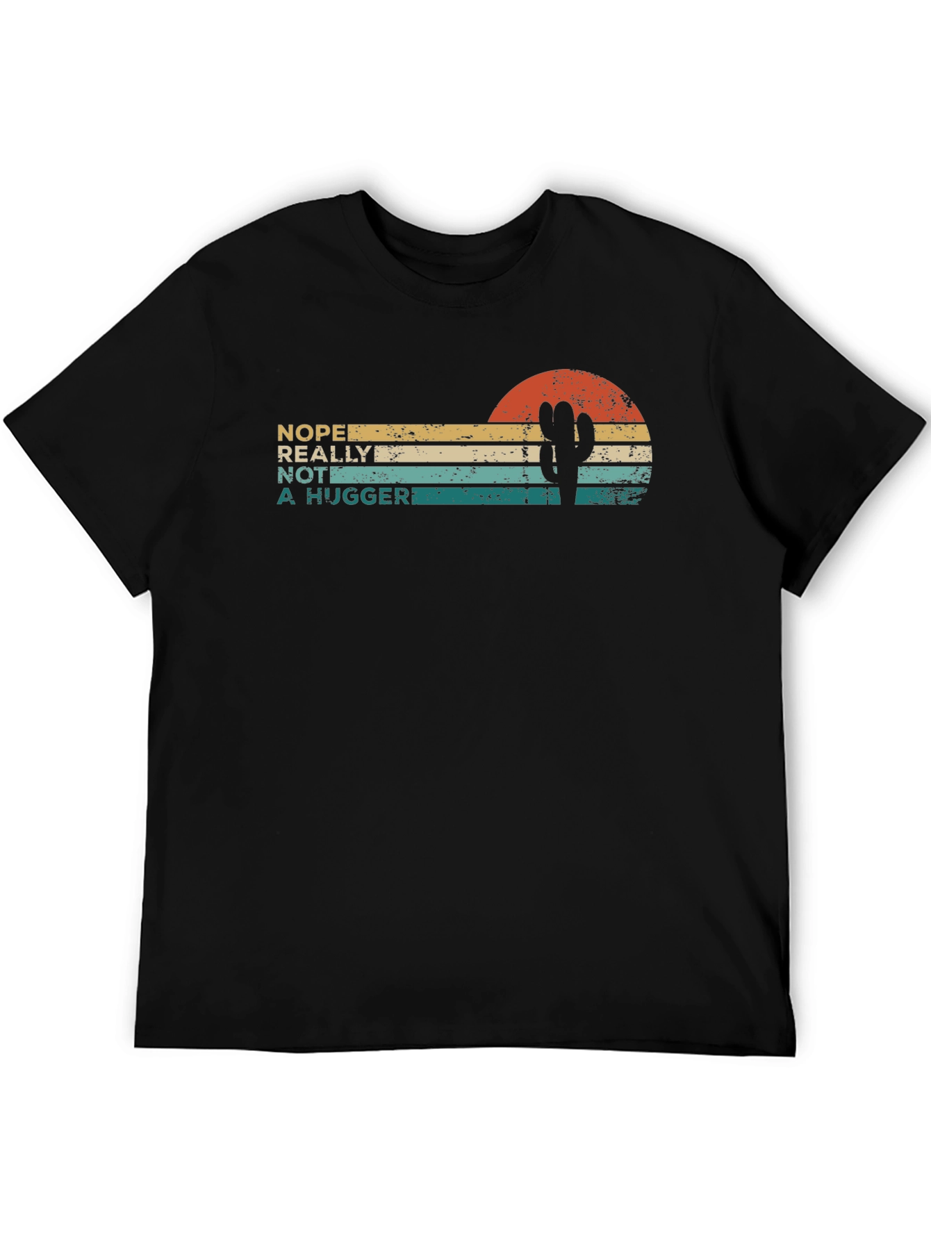 Nope Not a Hugger Cactus T-Shirt