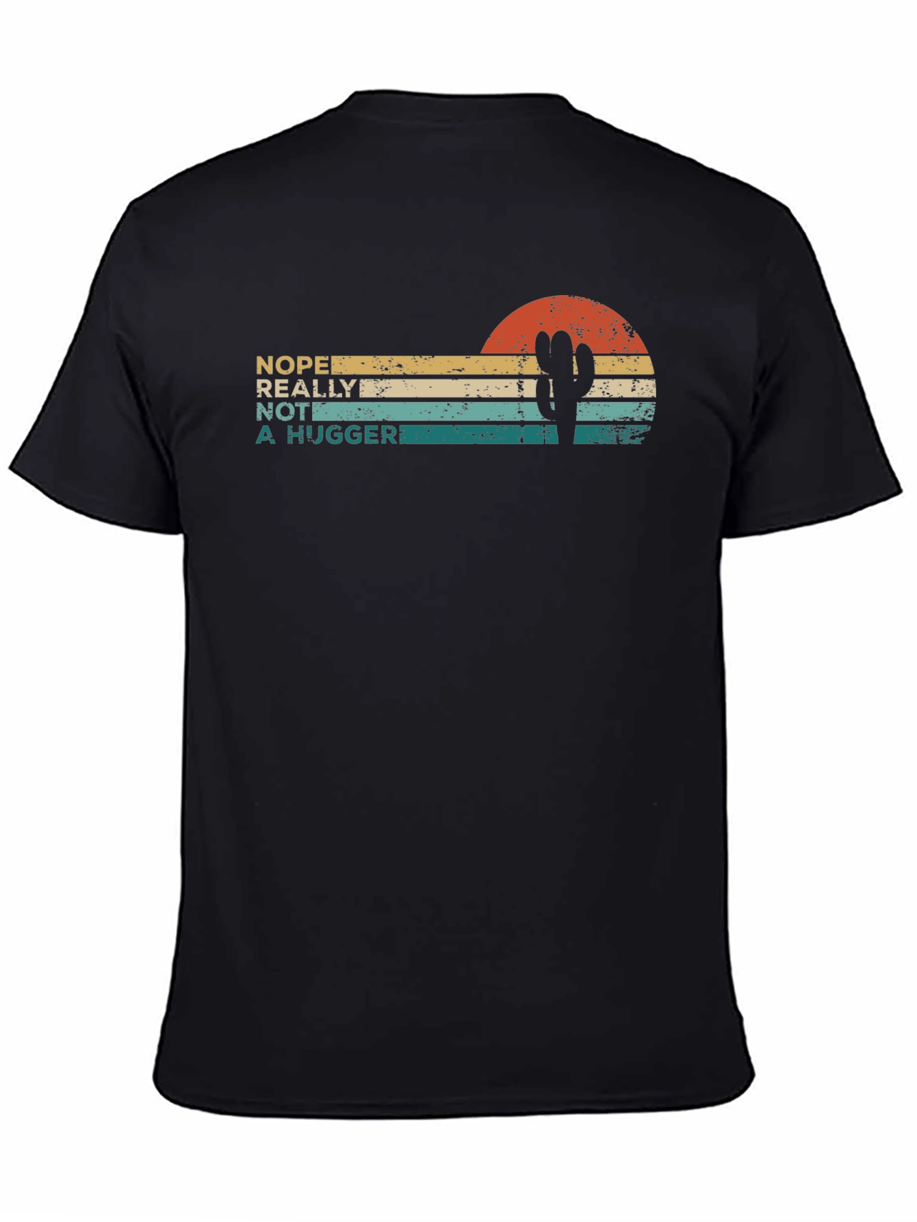 Nope Not a Hugger Cactus T-Shirt