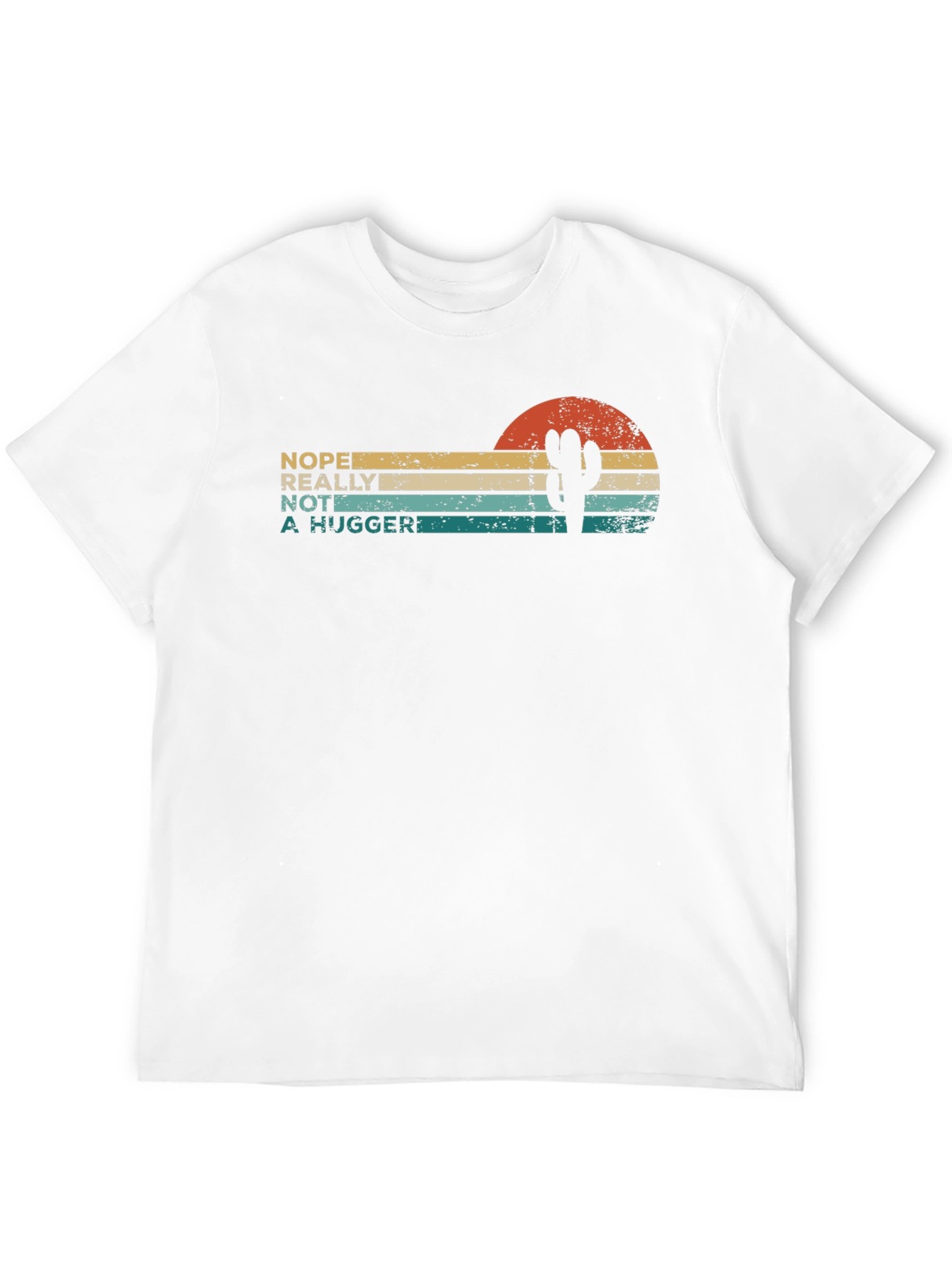 Nope Not a Hugger Cactus T-Shirt