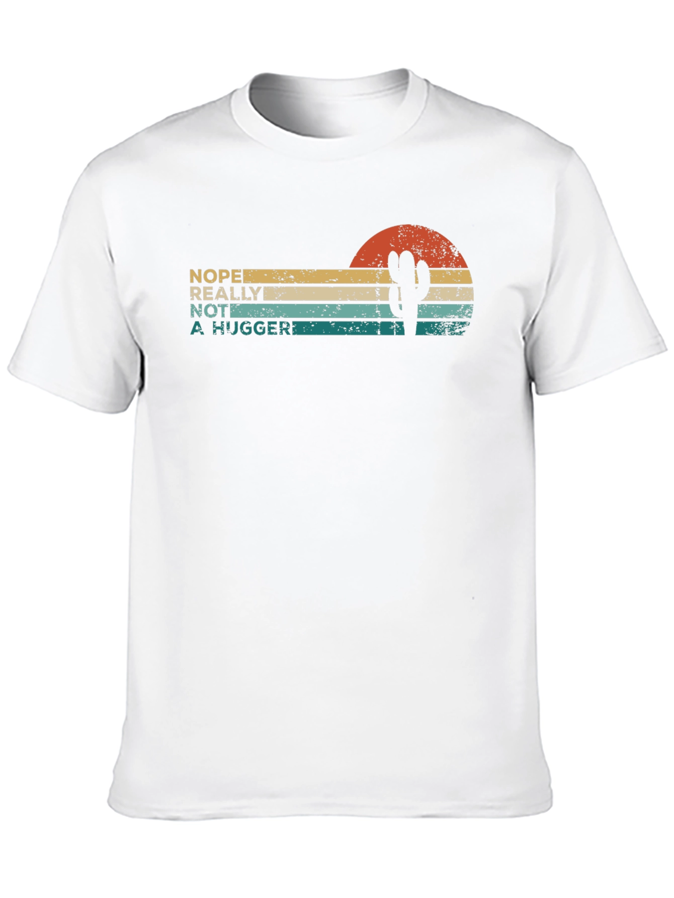 Nope Not a Hugger Cactus T-Shirt