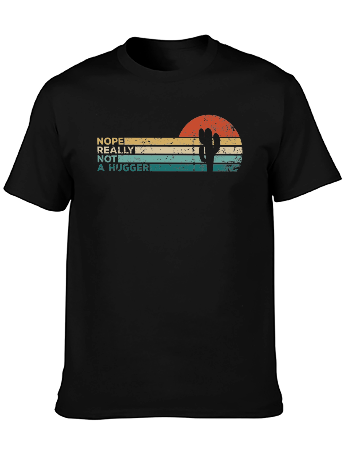 Nope Not a Hugger Cactus T-Shirt