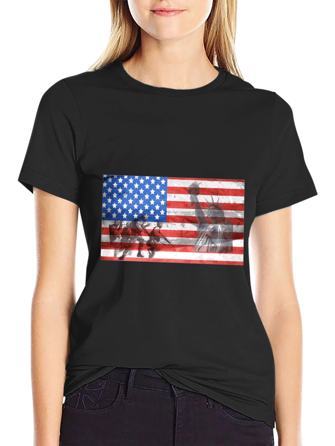 USA Flag Graphic T-Shirt