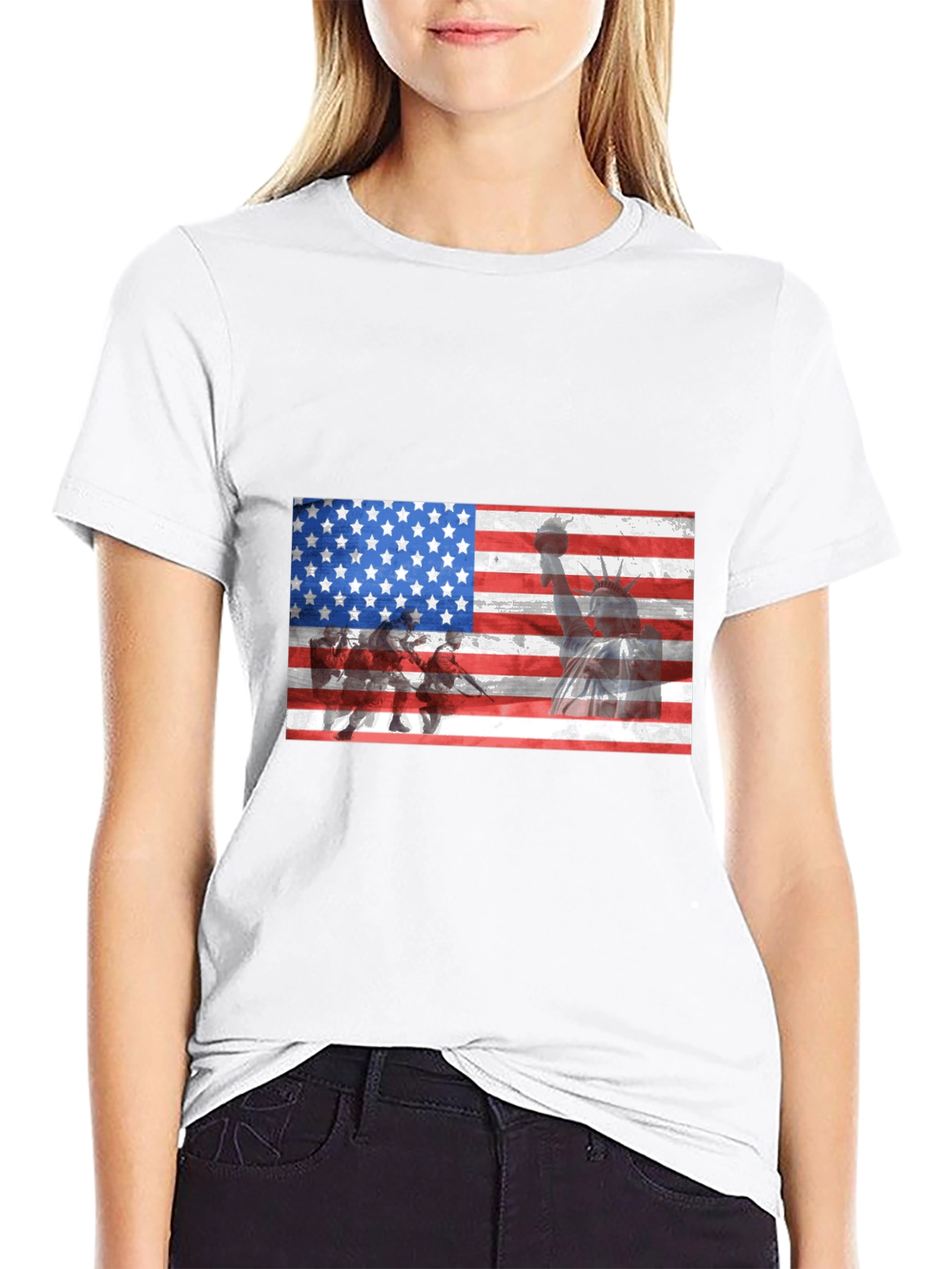 USA Flag Graphic T-Shirt