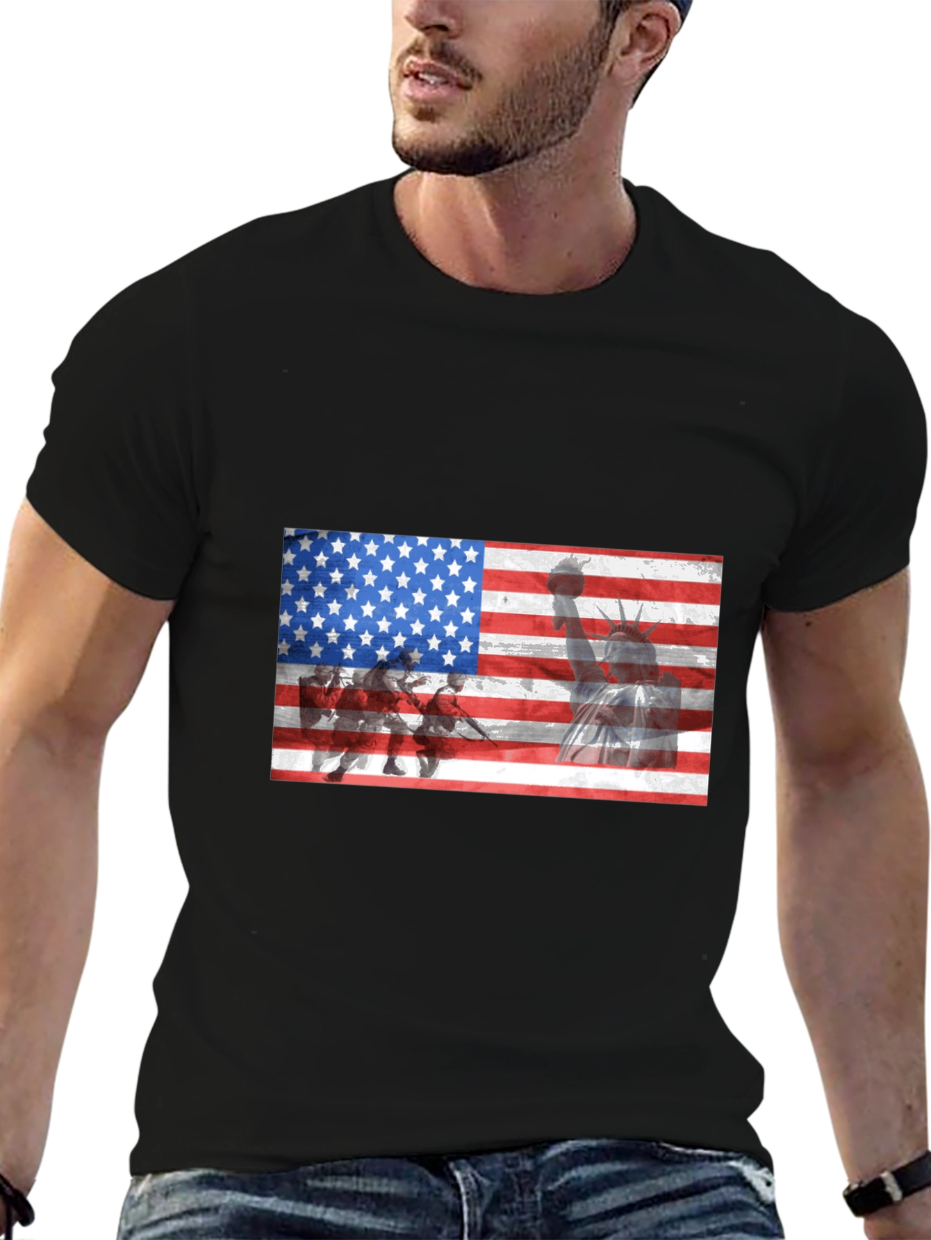 USA Flag Graphic T-Shirt