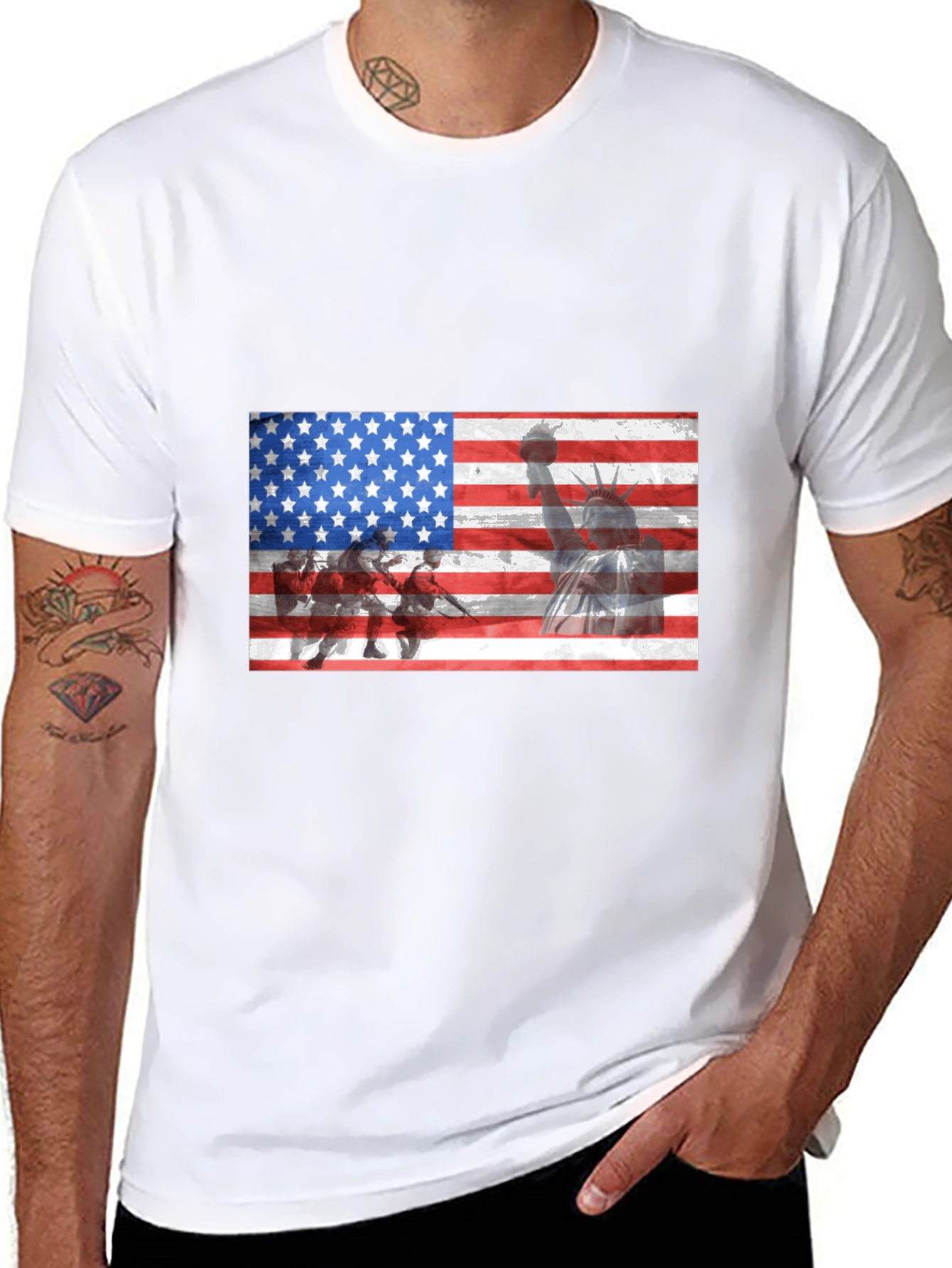 USA Flag Graphic T-Shirt