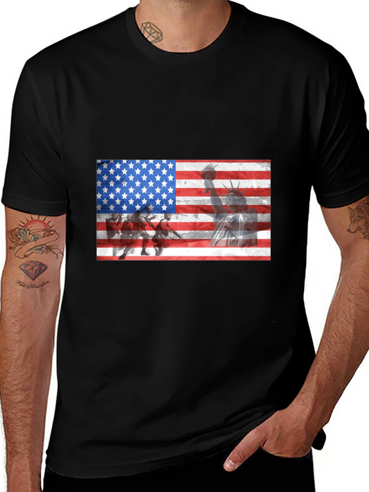 USA Flag Graphic T-Shirt
