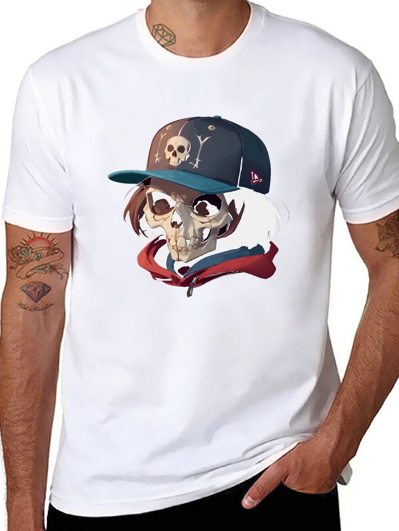 Skull Graphic T-Shirt - Urban Style