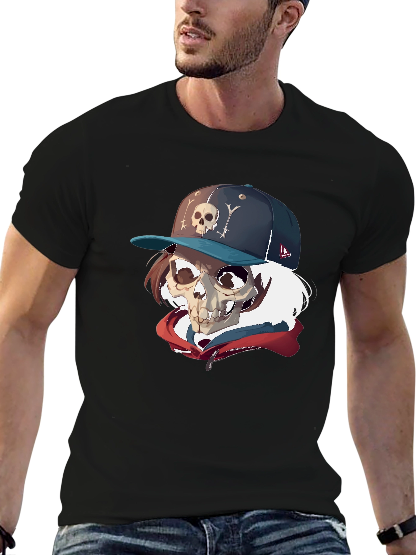 Skull Graphic T-Shirt - Urban Style