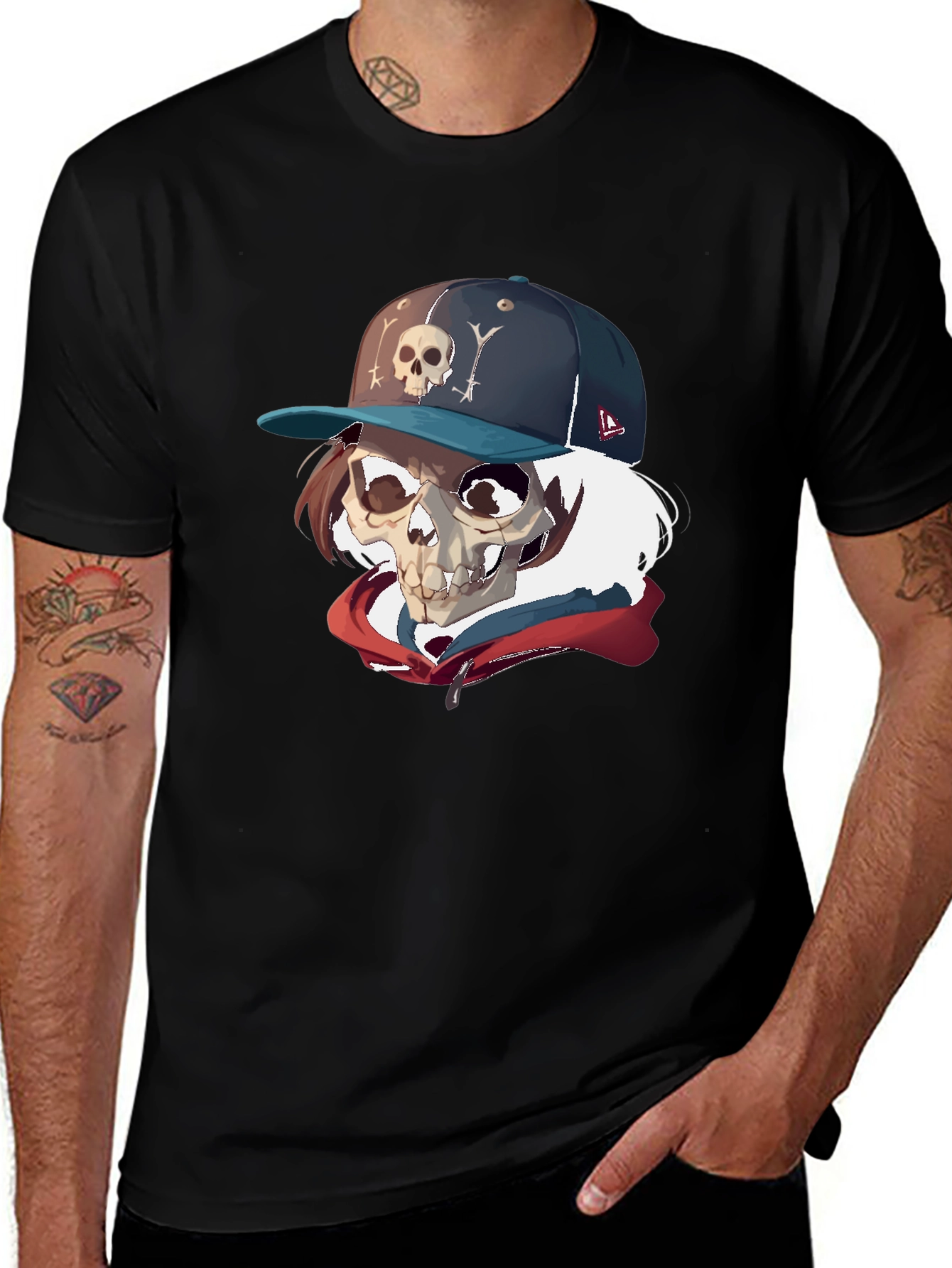 Skull Graphic T-Shirt - Urban Style