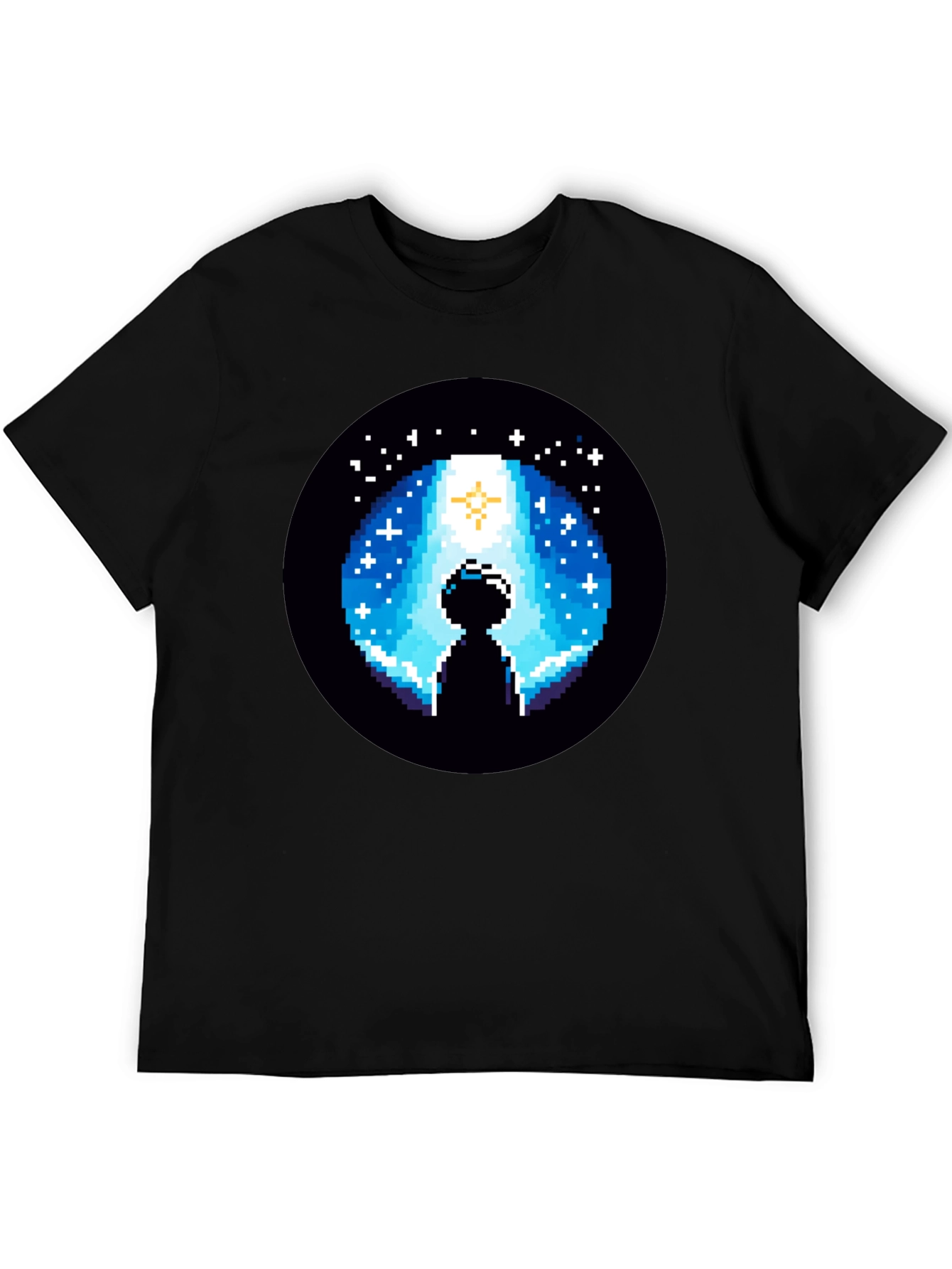 Pixel Alien Abduction Graphic T-Shirt