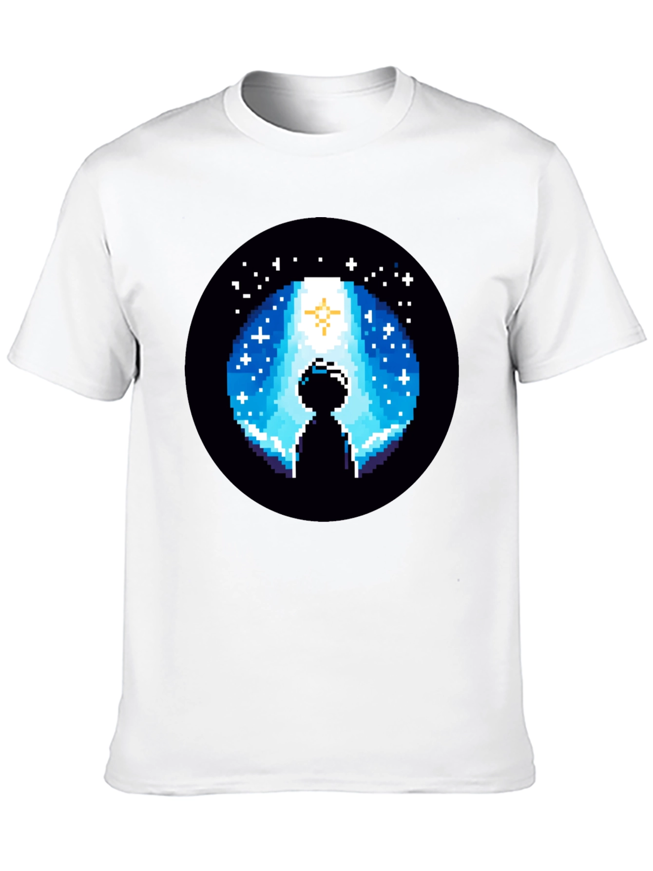 Pixel Alien Abduction Graphic T-Shirt