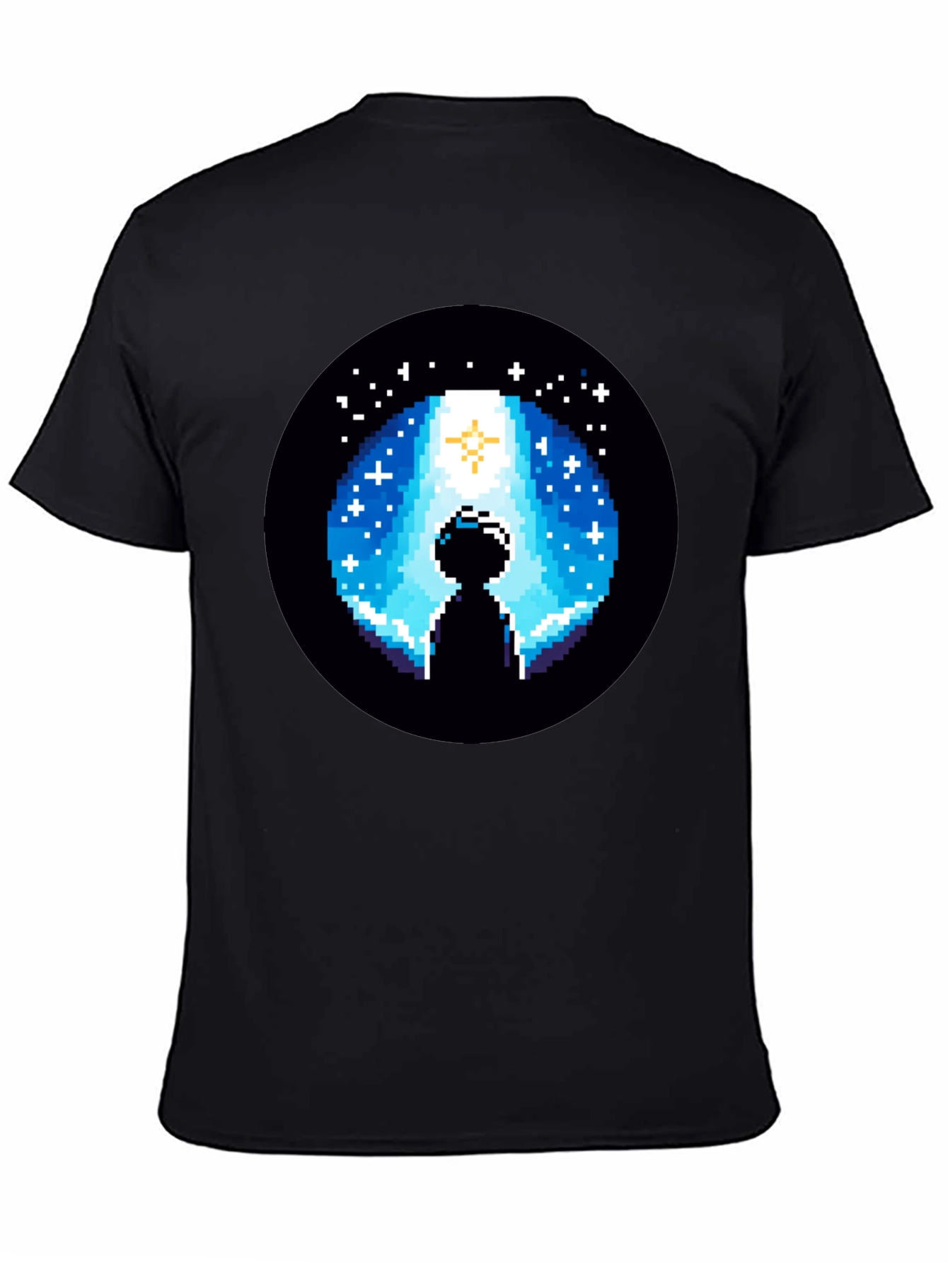 Pixel Alien Abduction Graphic T-Shirt