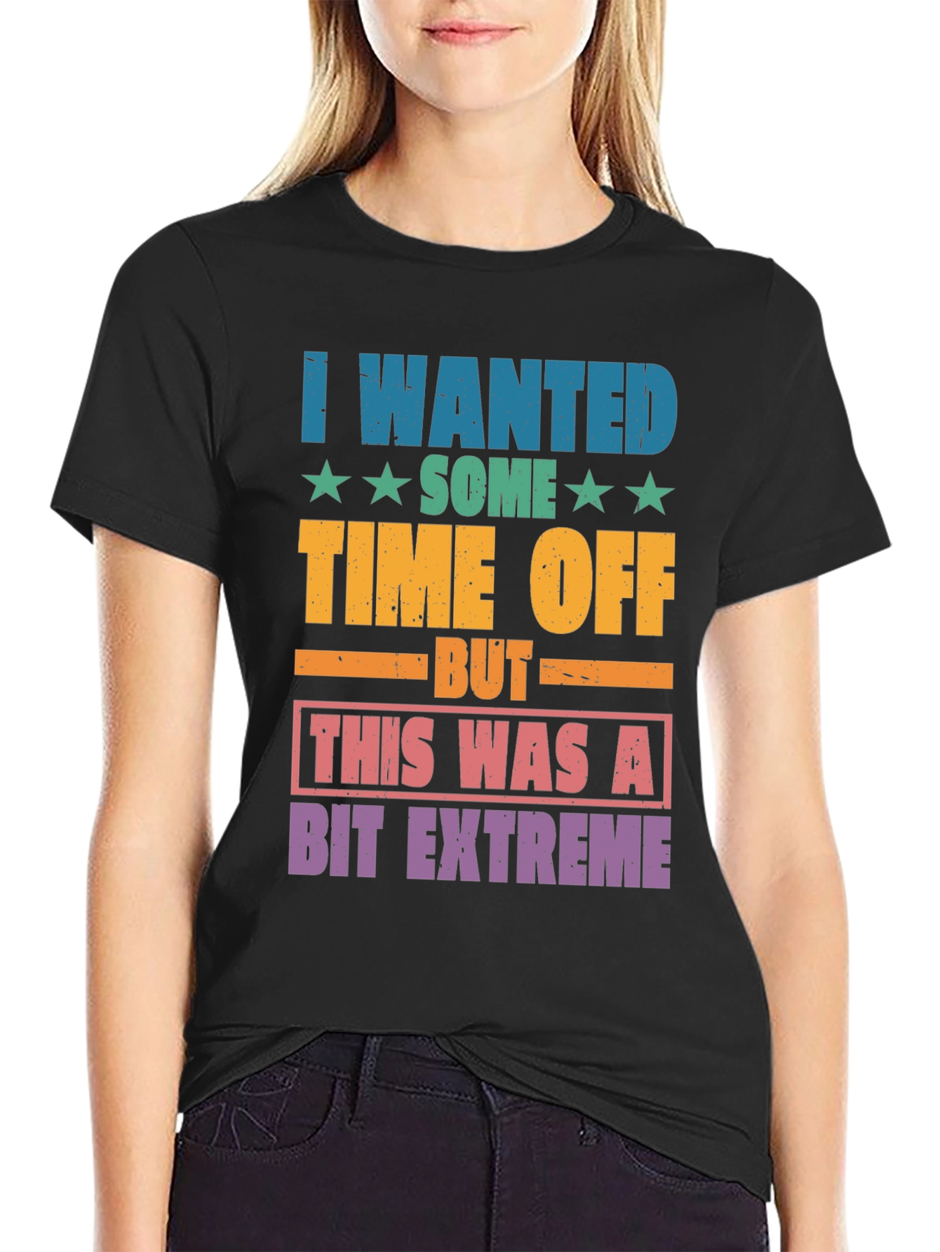 Funny Extreme Time Off Graphic T-Shirt