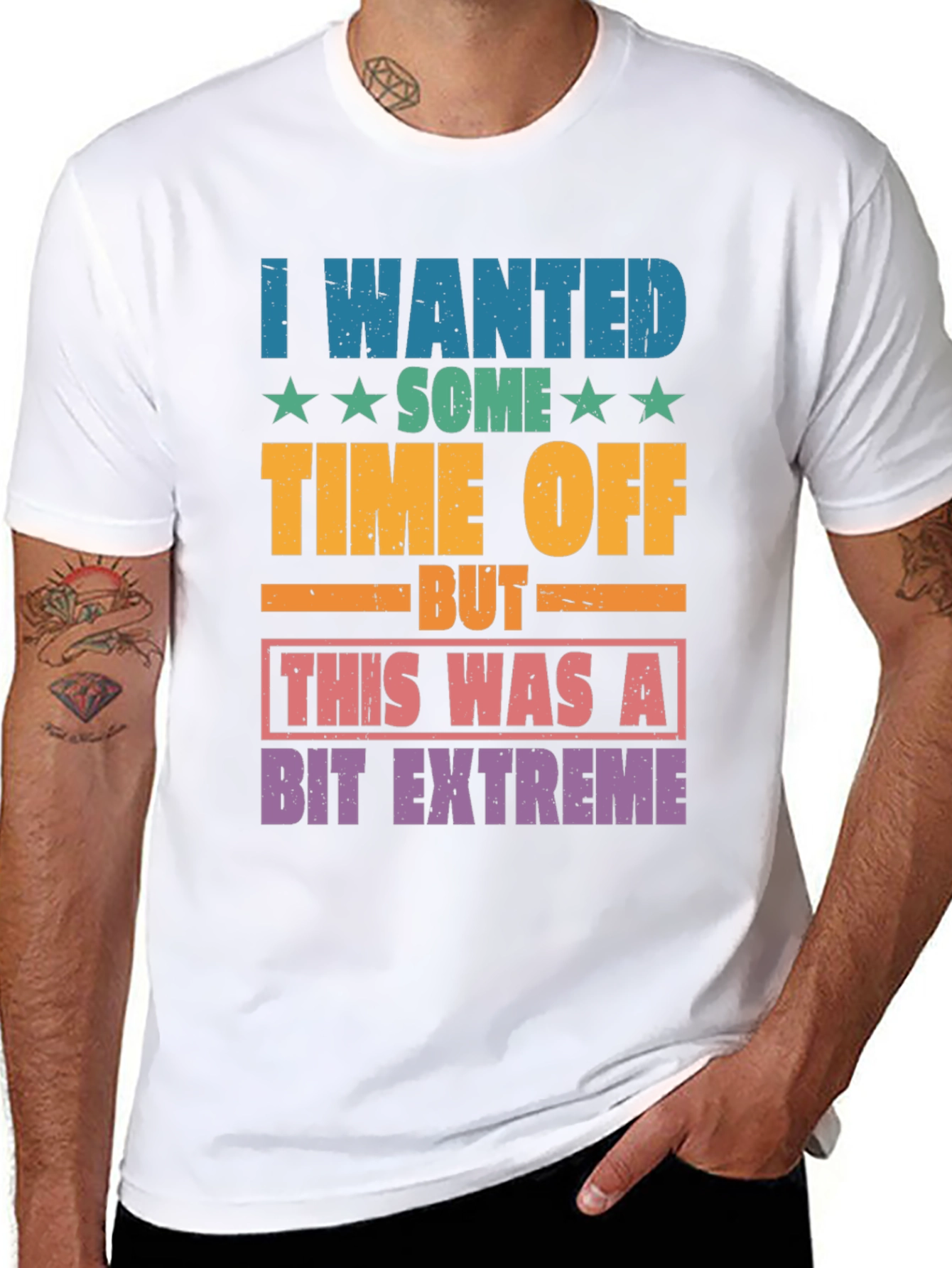 Funny Extreme Time Off Graphic T-Shirt