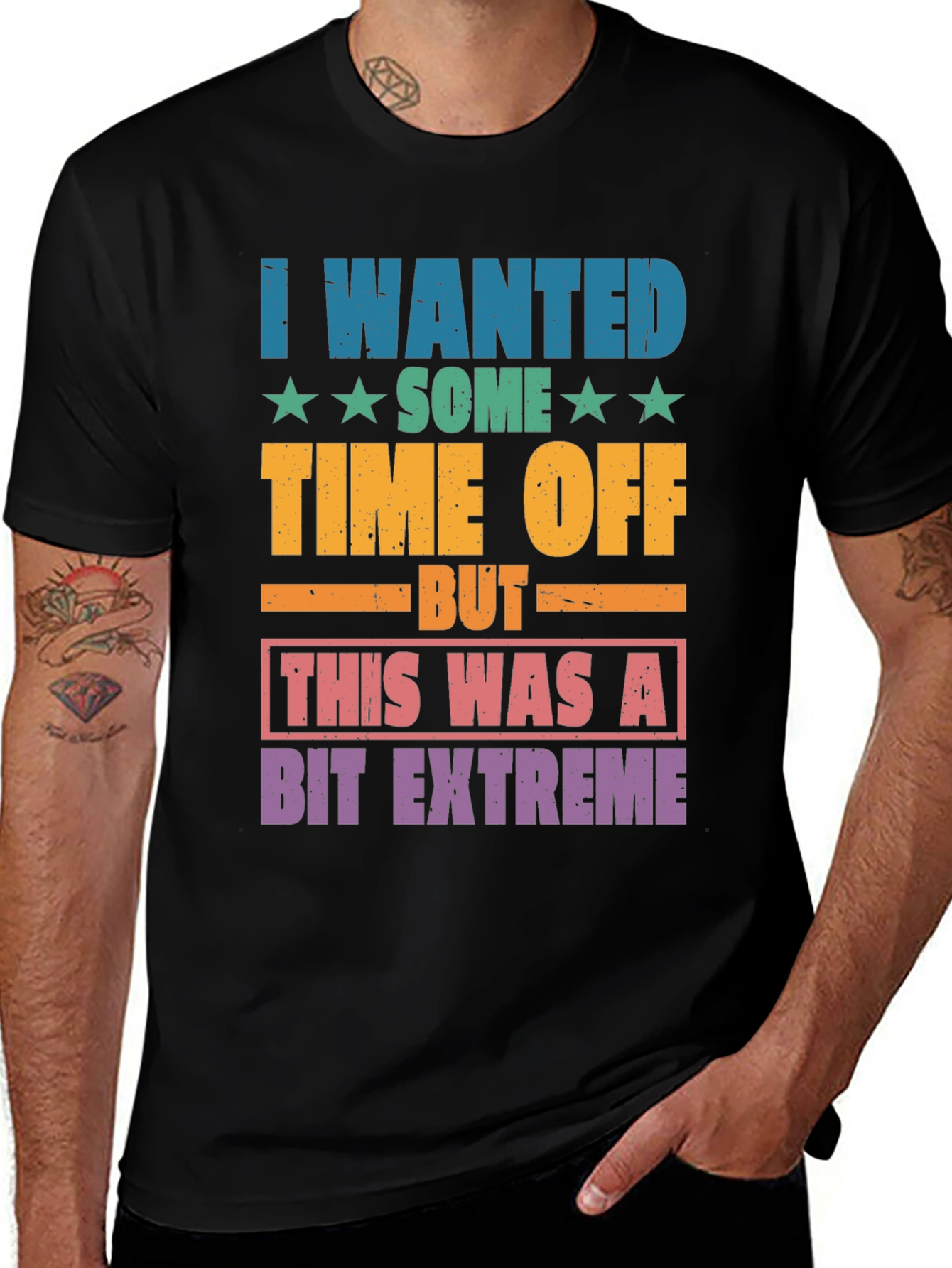 Funny Extreme Time Off Graphic T-Shirt