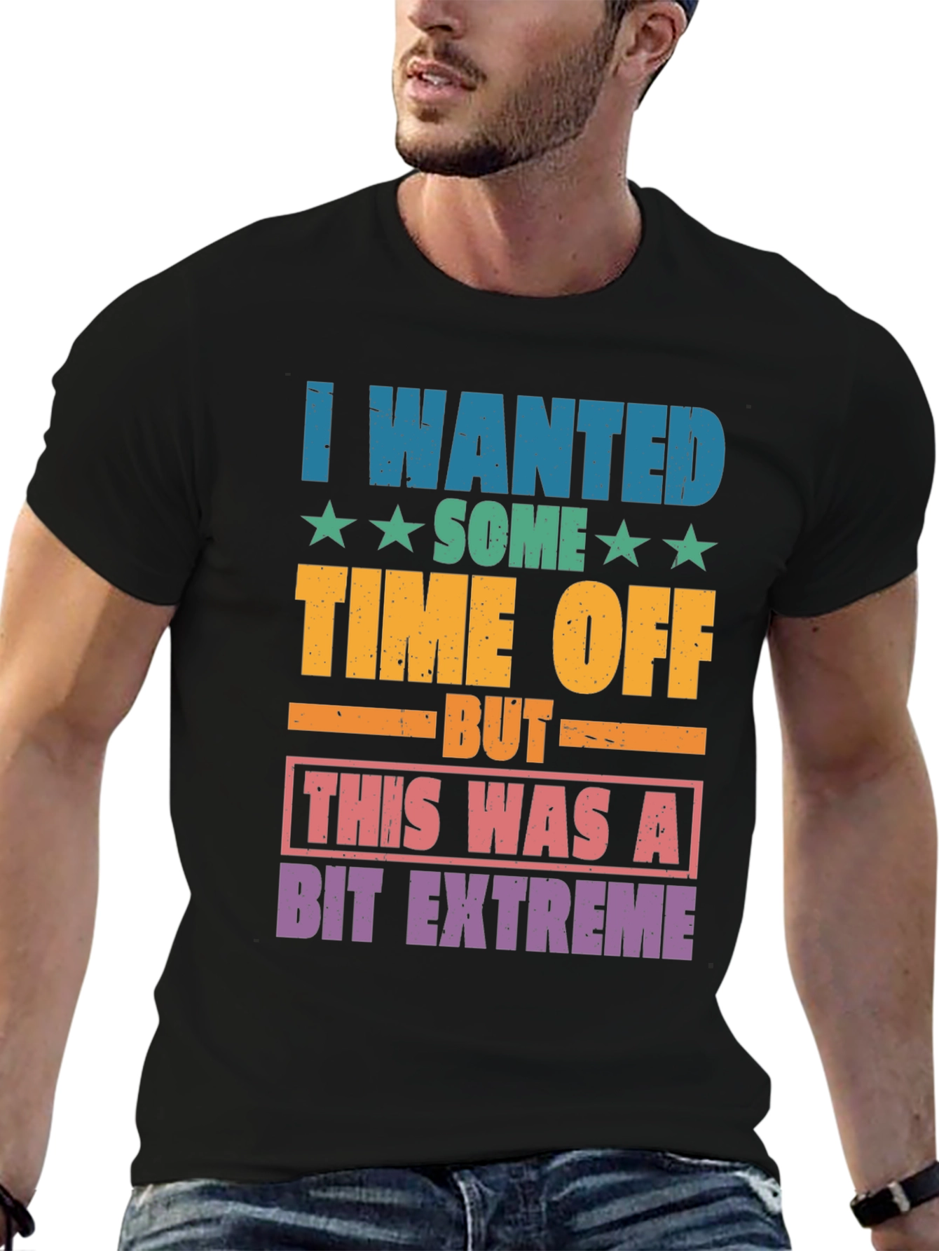 Funny Extreme Time Off Graphic T-Shirt