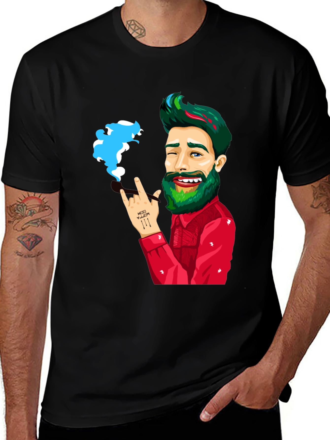 Cartoon Graphic Tee - Rock On!