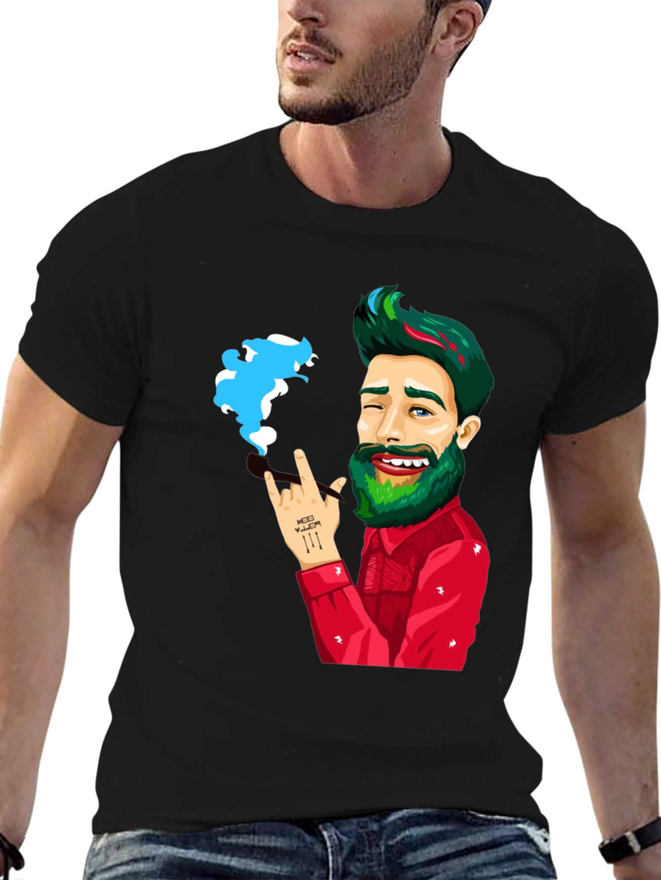 Cartoon Graphic Tee - Rock On!