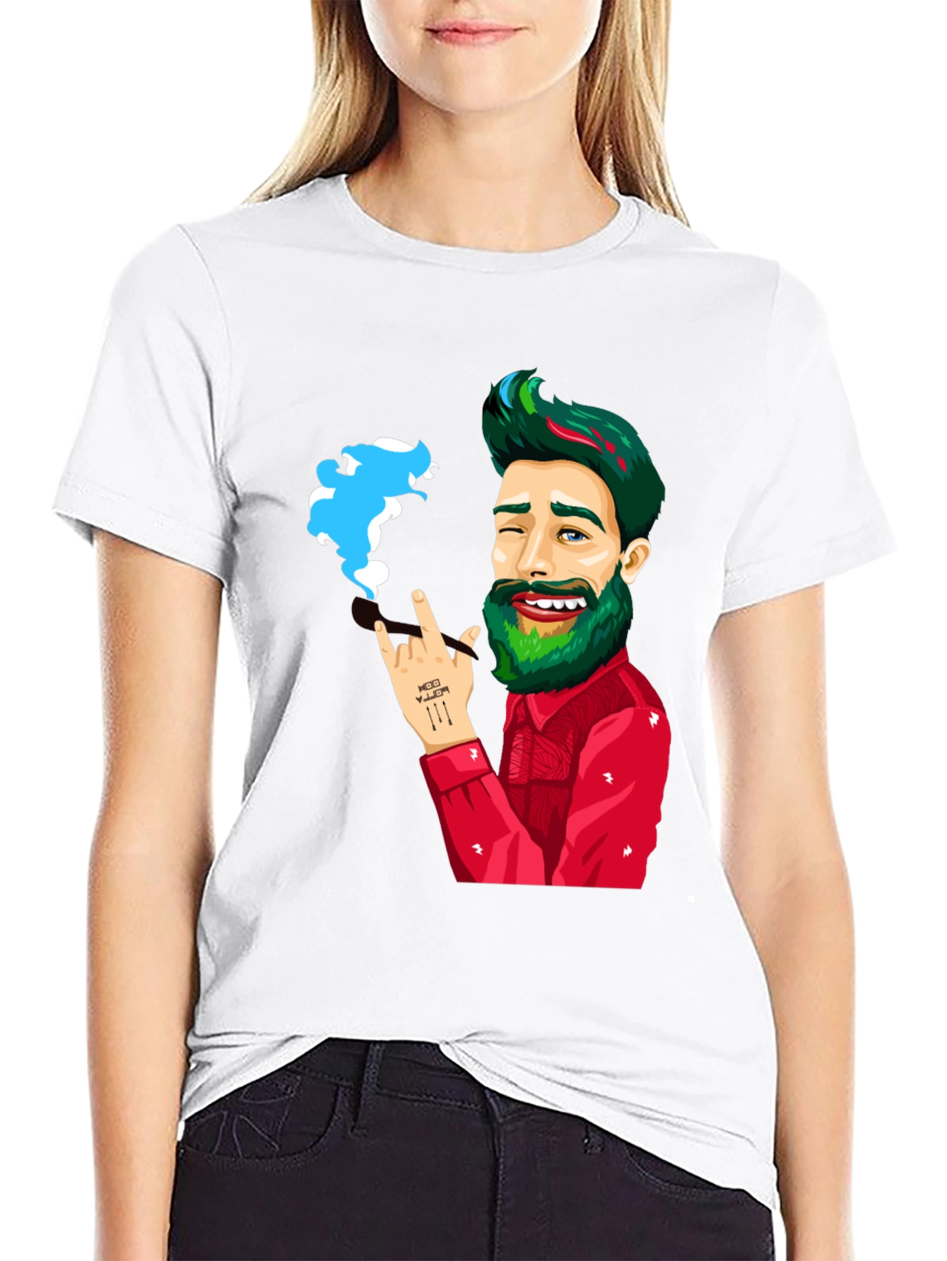 Cartoon Graphic Tee - Rock On!