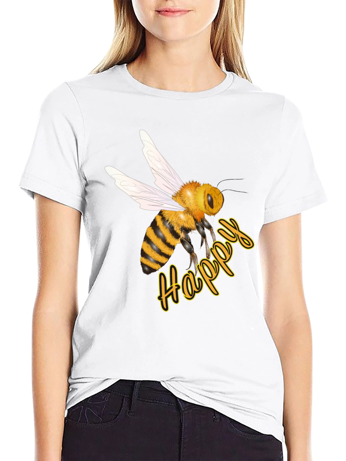 Happy Bee Graphic T-Shirt