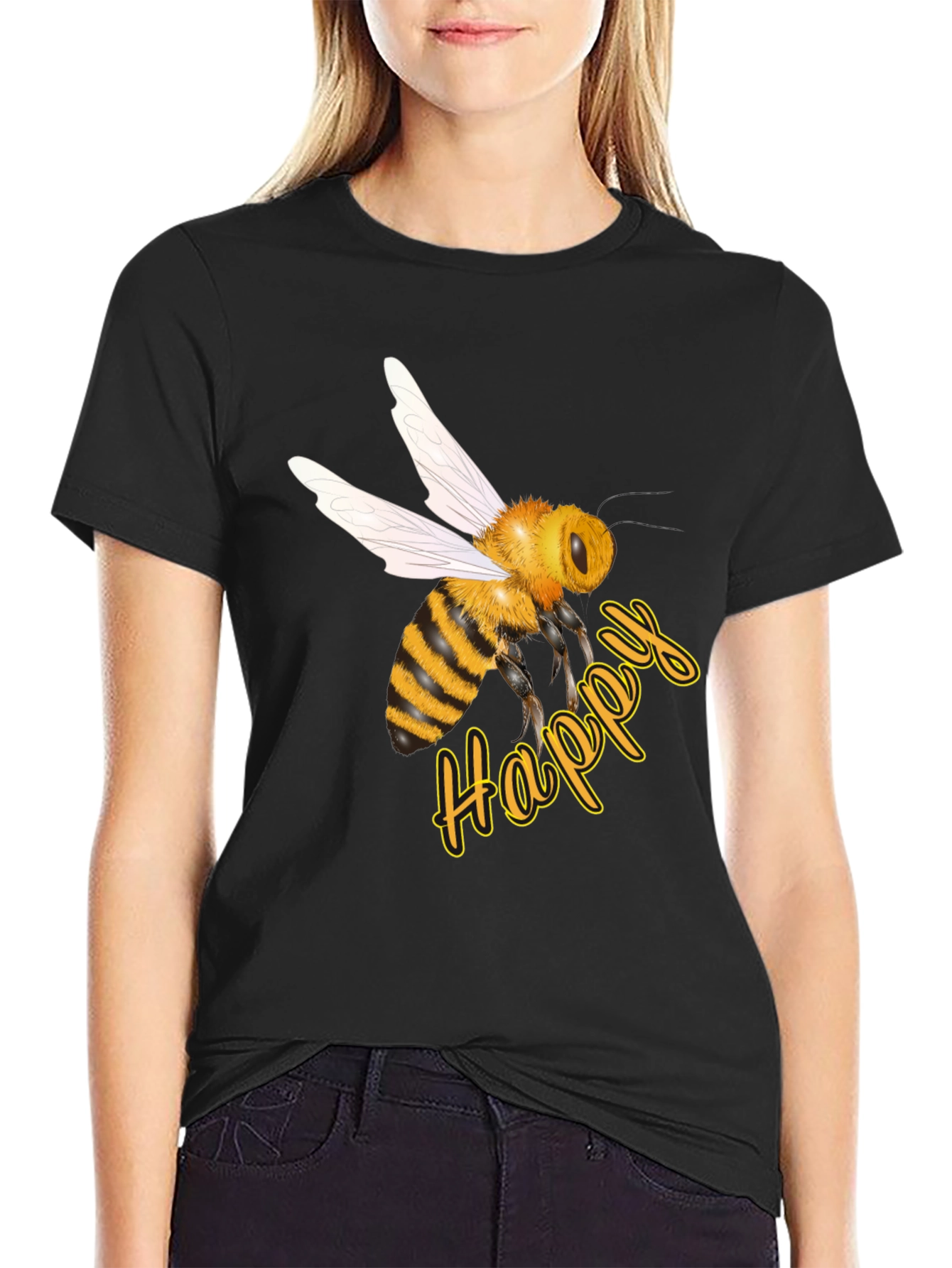 Happy Bee Graphic T-Shirt
