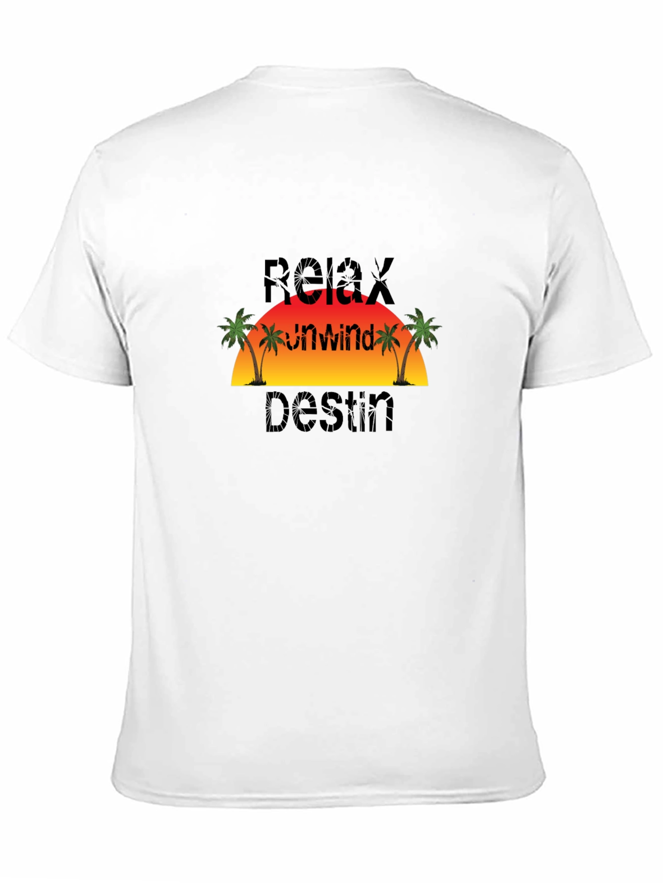 Relax Unwind Destin Black T-Shirt