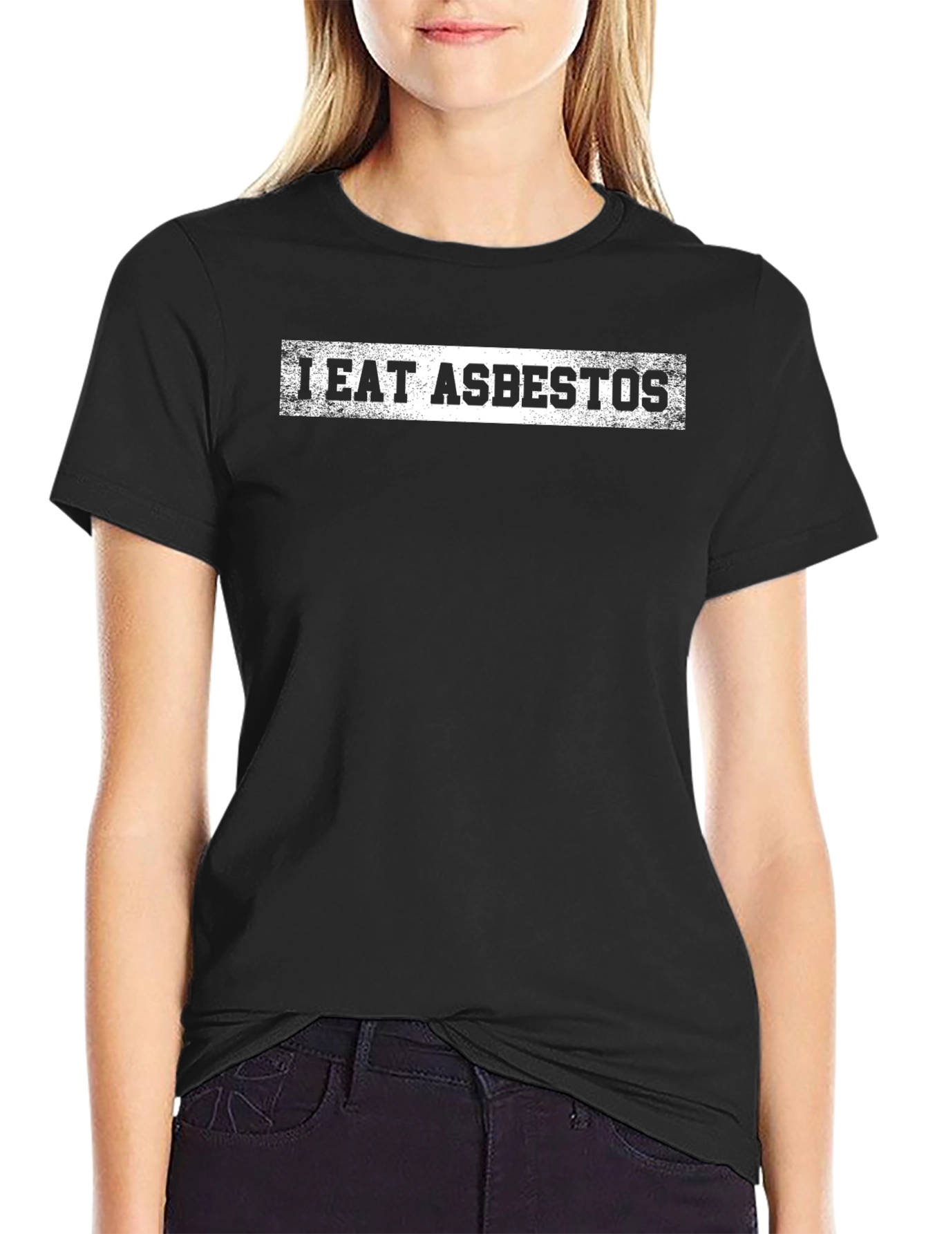 I Eat Asbestos Funny Graphic Novelty T-Shirt