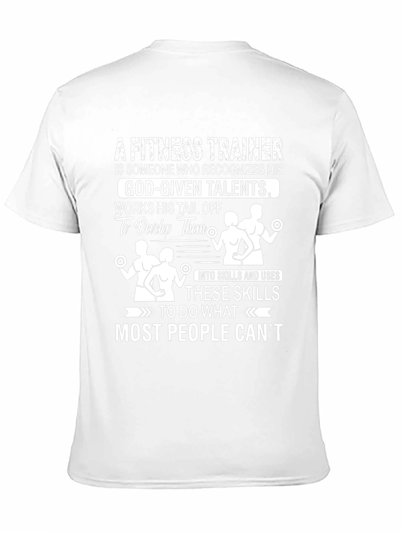 Fitness Trainer Motivational Graphic T-Shirt