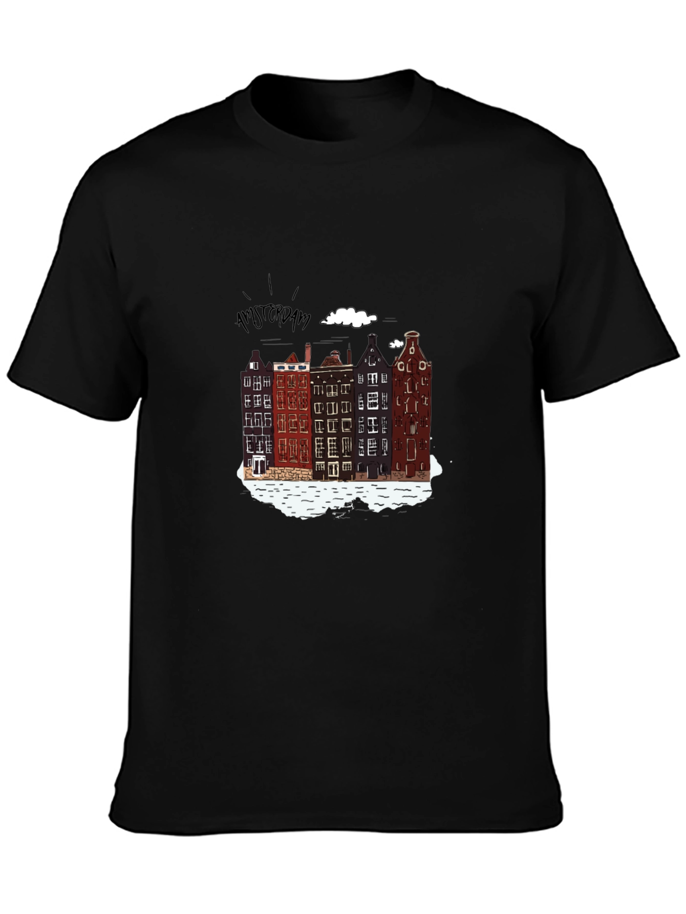 Amsterdam T-Shirt - Cityscape Print