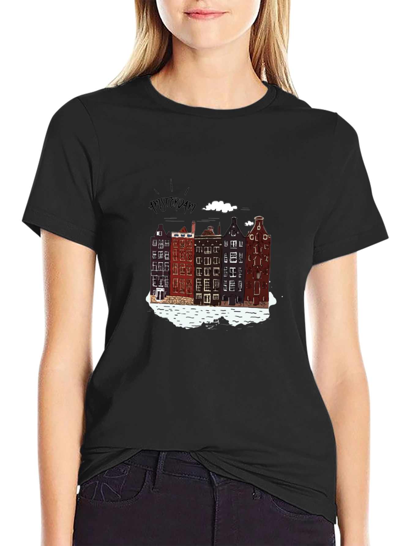 Amsterdam T-Shirt - Cityscape Print