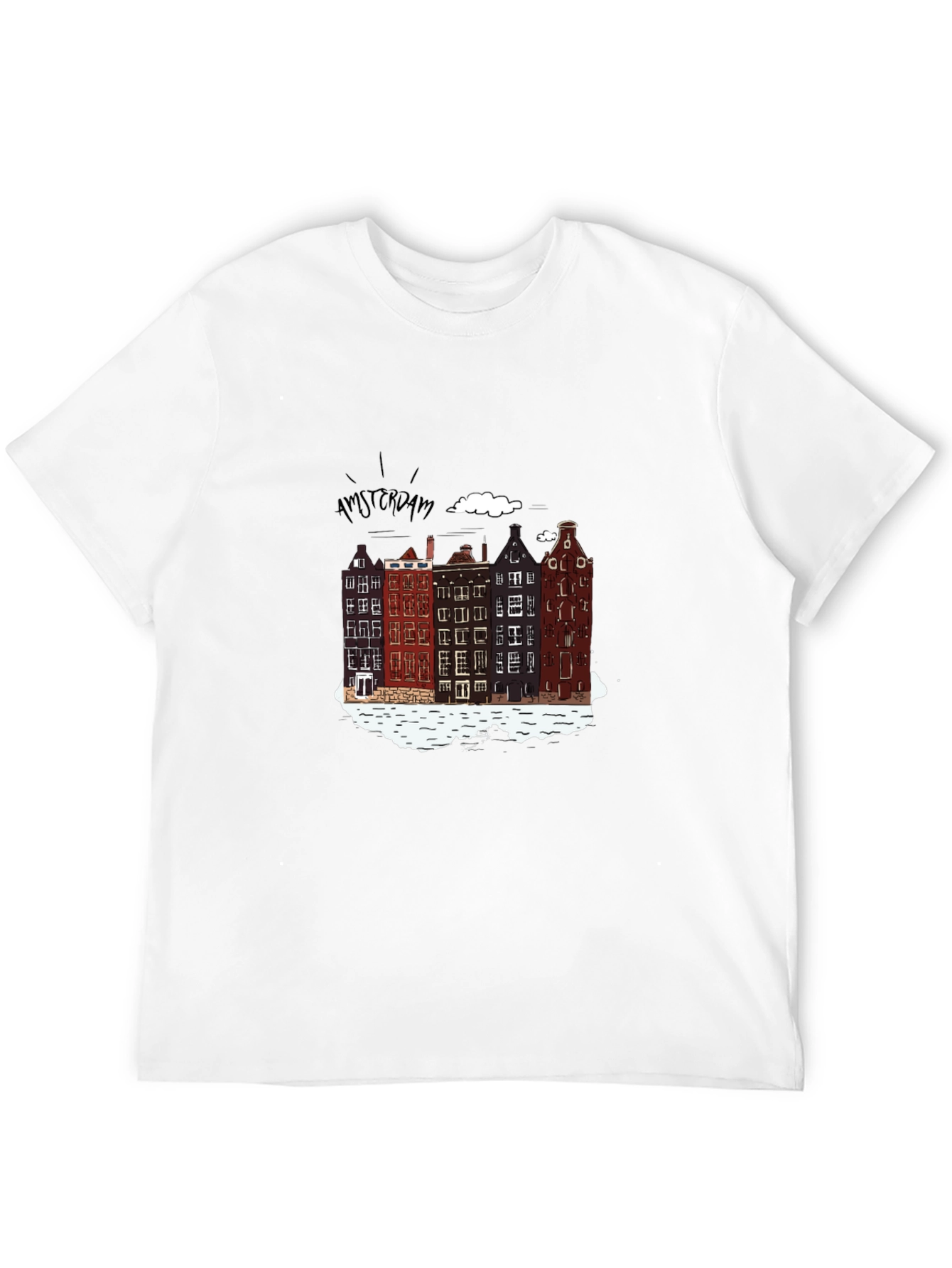 Amsterdam T-Shirt - Cityscape Print