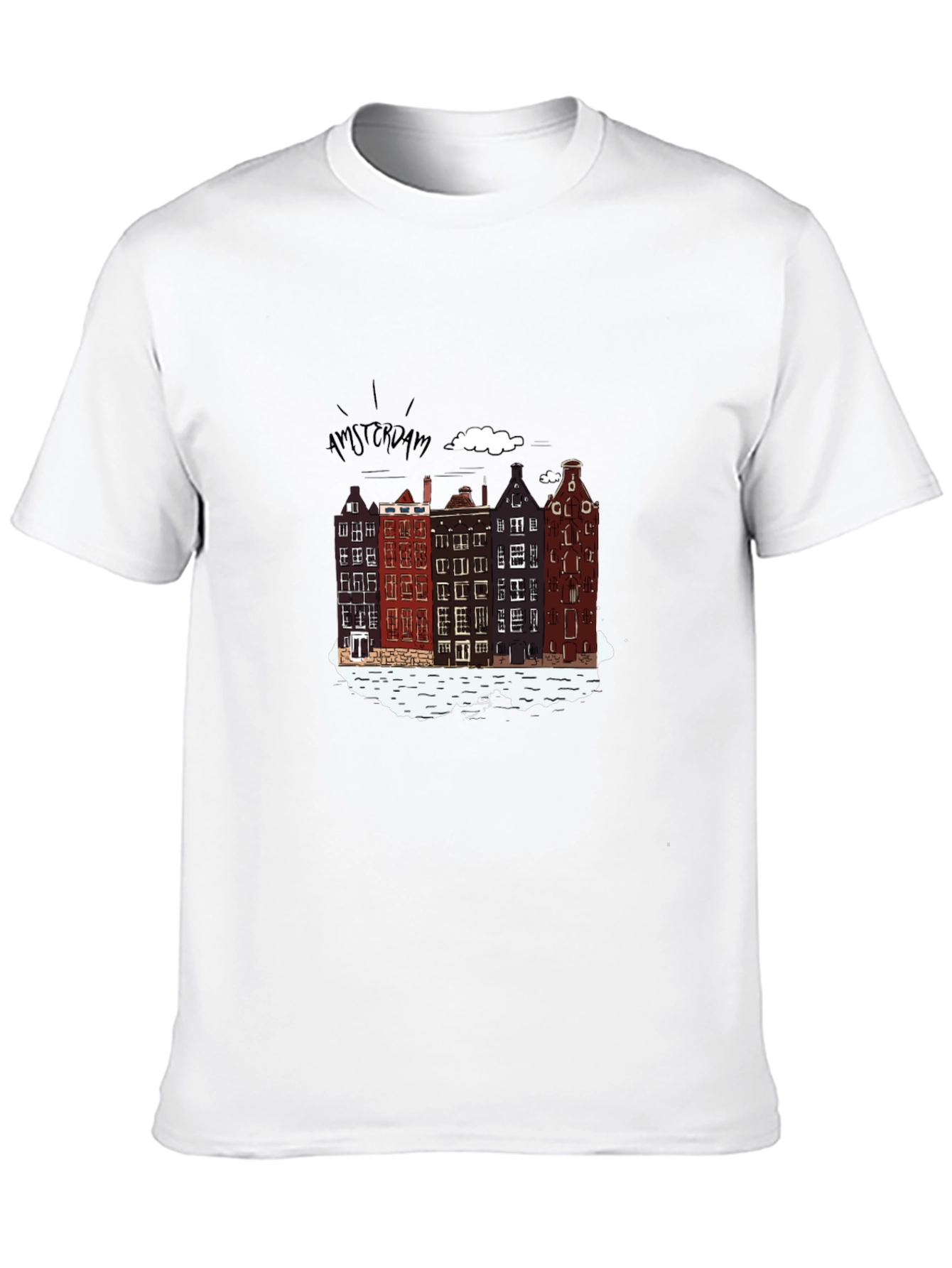 Amsterdam T-Shirt - Cityscape Print