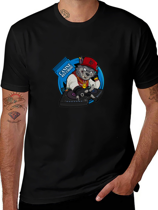 DJ Wolf T-Shirt - Canine Records Graphic Tee