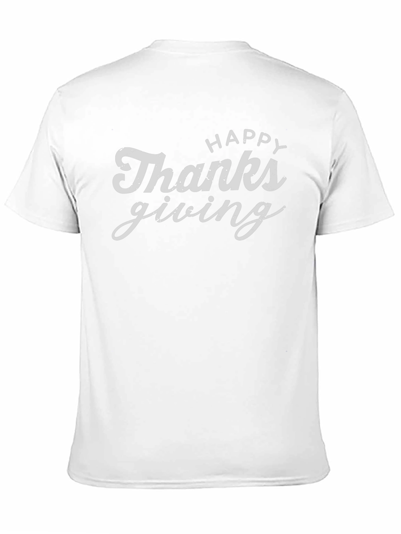Happy Thanksgiving Graphic Tee - Black T-Shirt