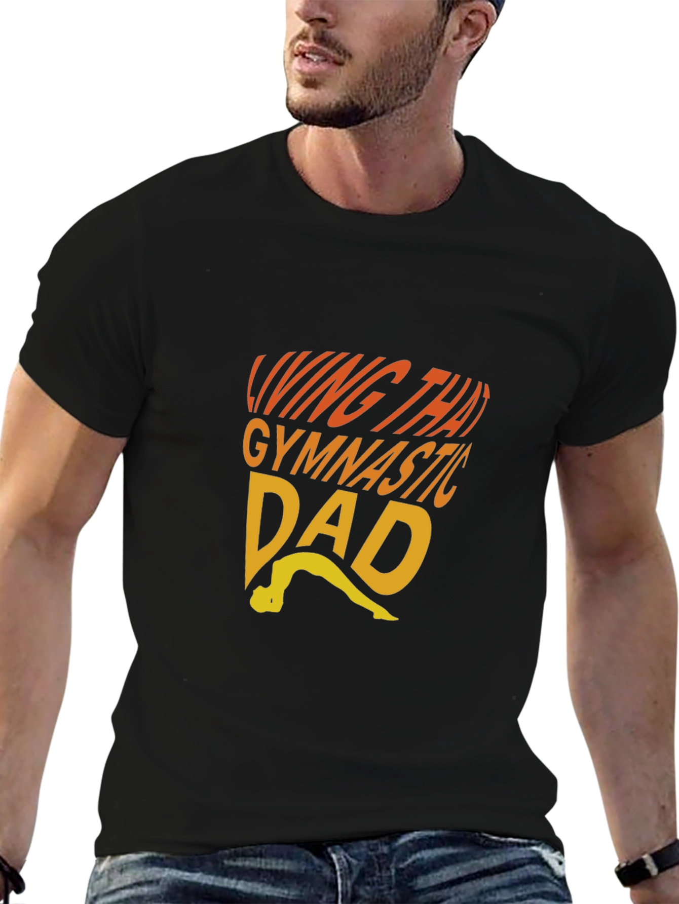 Living That Gymnastic Dad T-Shirt