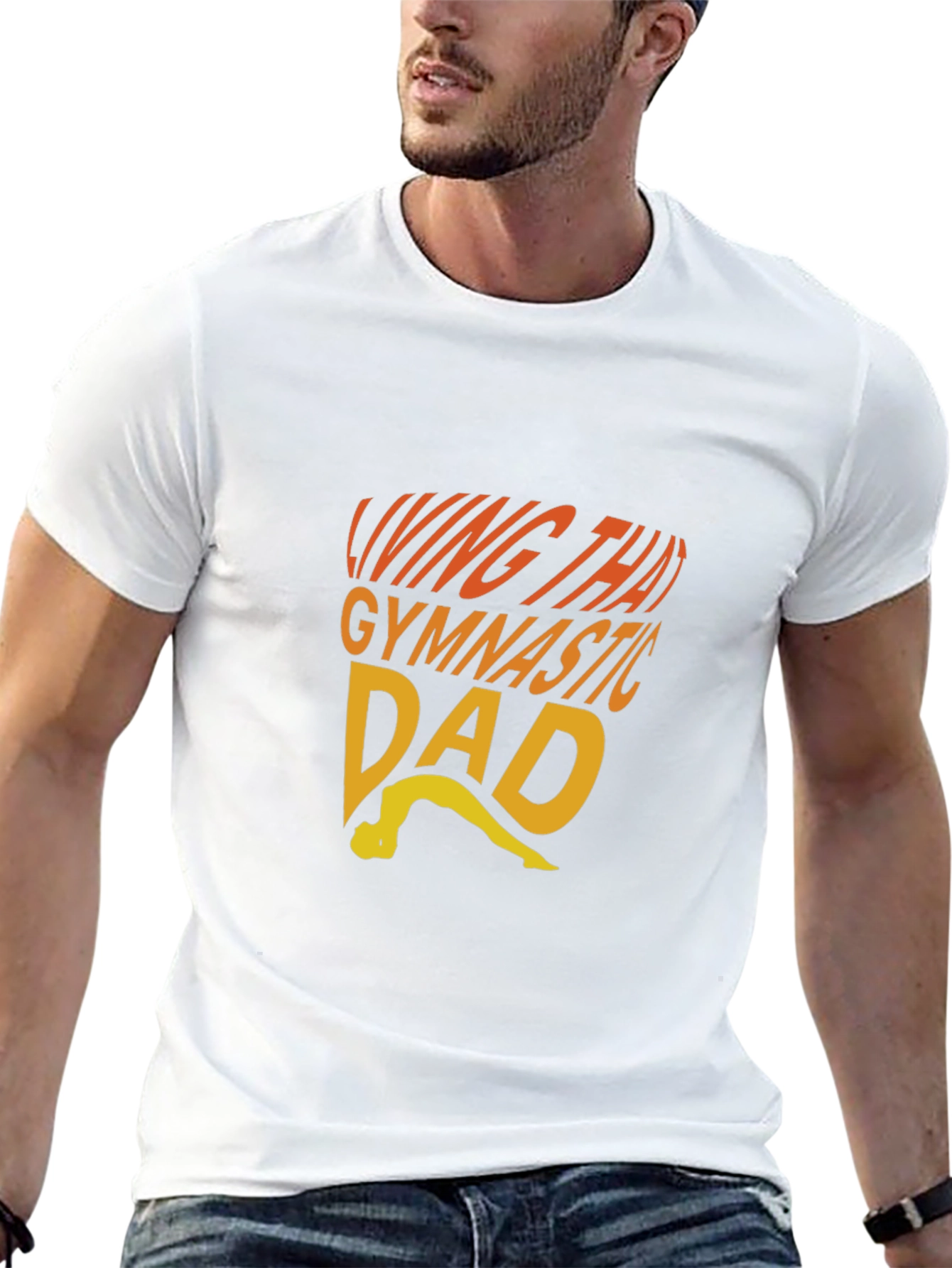 Living That Gymnastic Dad T-Shirt