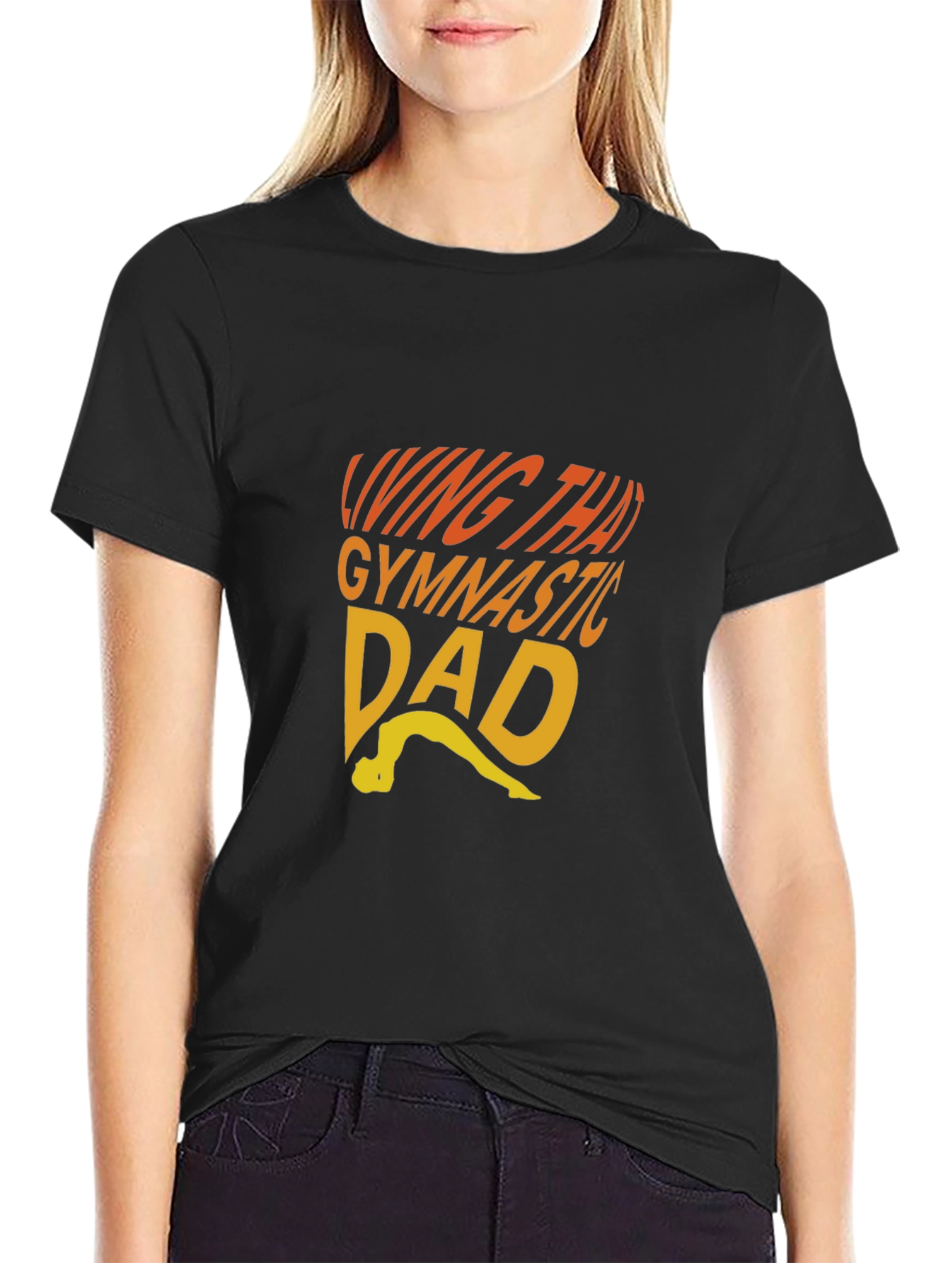 Living That Gymnastic Dad T-Shirt