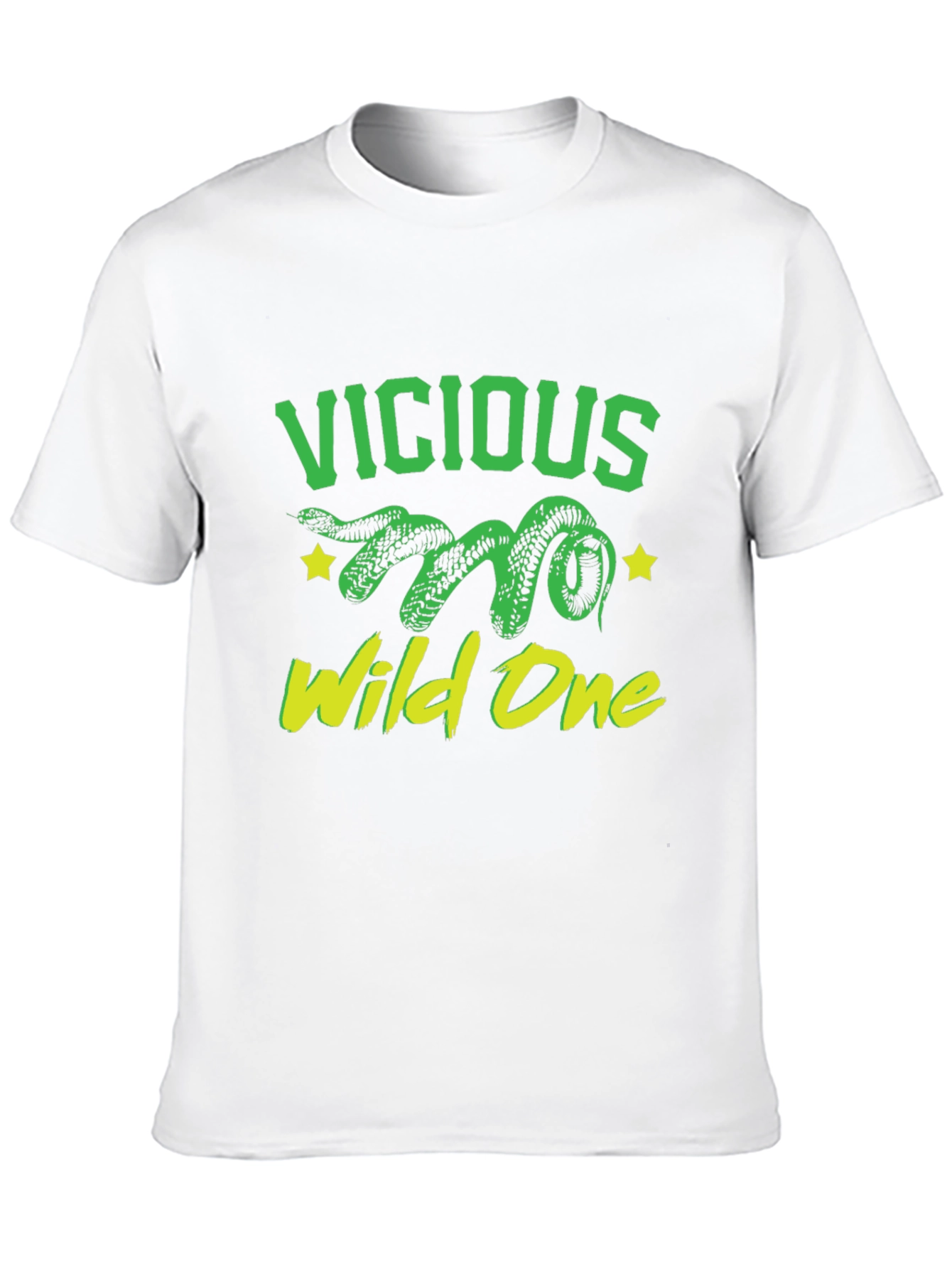 Vicious Wild One Snake Graphic T-Shirt